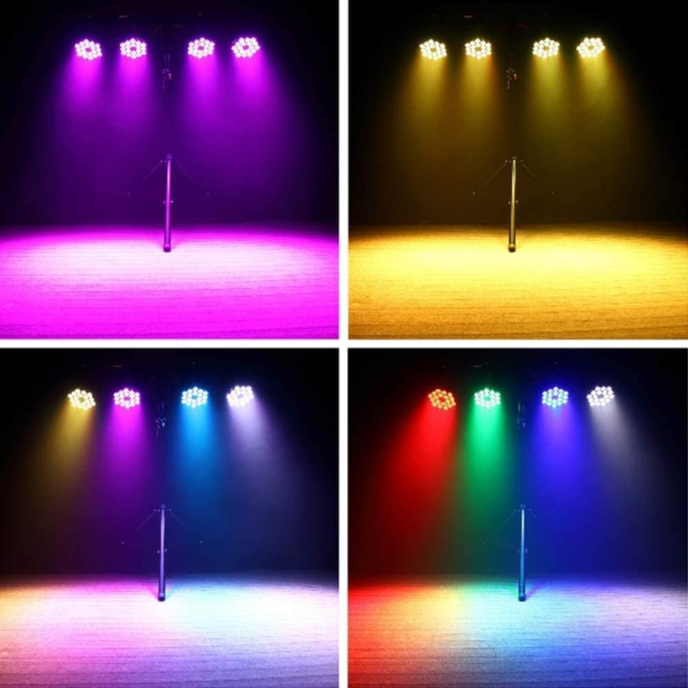 Par Lights Led Stage Lights, Uking 18X12W Rgbw 4-In-1 Uplights Stage Lighting Effect By Dmx And Sound Activated Control Wash Li