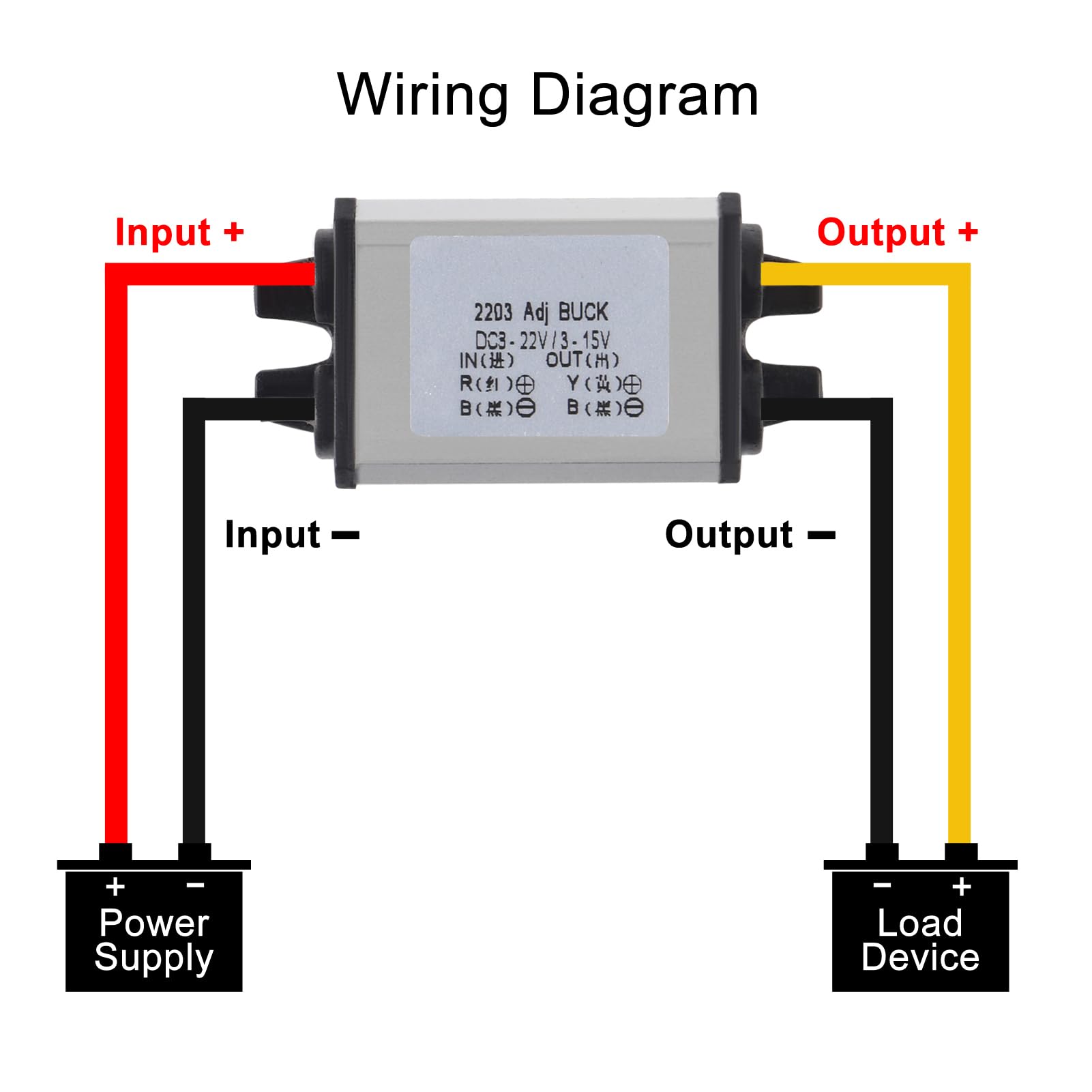 2Pcs Dc Buck Converter Voltage Regulator Dc 8 22V To 3 15V 5V 12V 3A Step Down Module Waterproof Car Power Converter Compatible