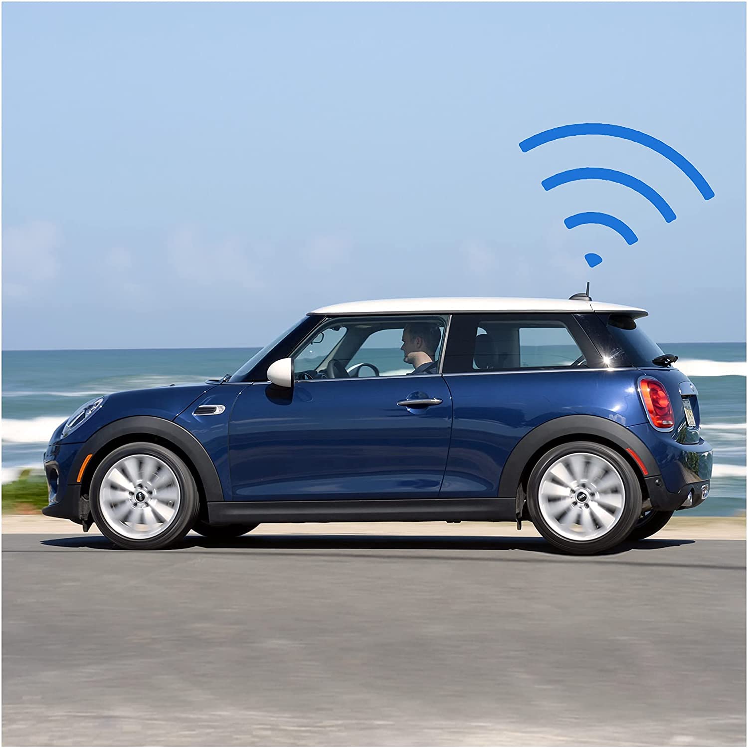 Vofono Short Antenna Compatible With Mini Cooper 2000-2025 Mini Cooper Accessories 4.5 Inch Antenna Mast Replacement