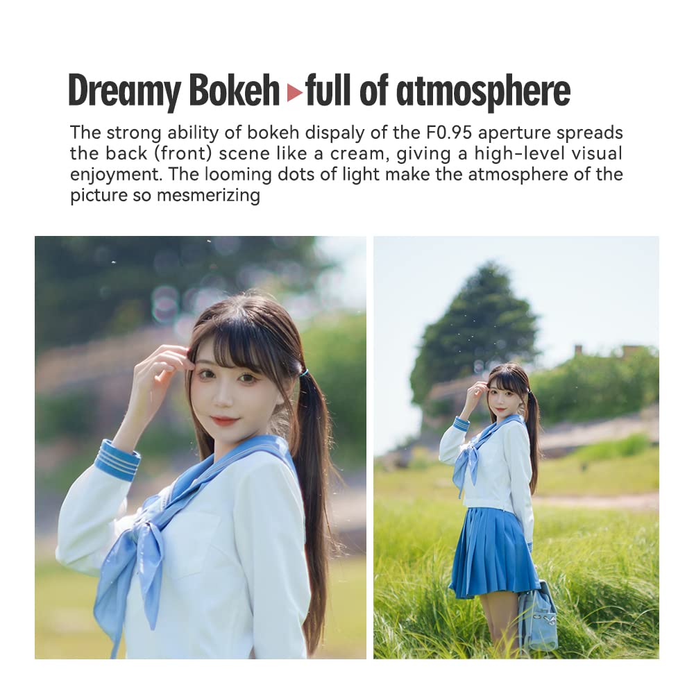 Ttartisan 50Mm F0.95 Aps C Manual Fixed Camera Lens For Sony E Mount Mirrorless Cameras A5000, A5100, A6000, A6100, A6300, A6400, A6500, A6600, Nex 3, Nex 3N, Nex 3R, Nex 5T, Nex 5R, Nex 5, Nex 5N