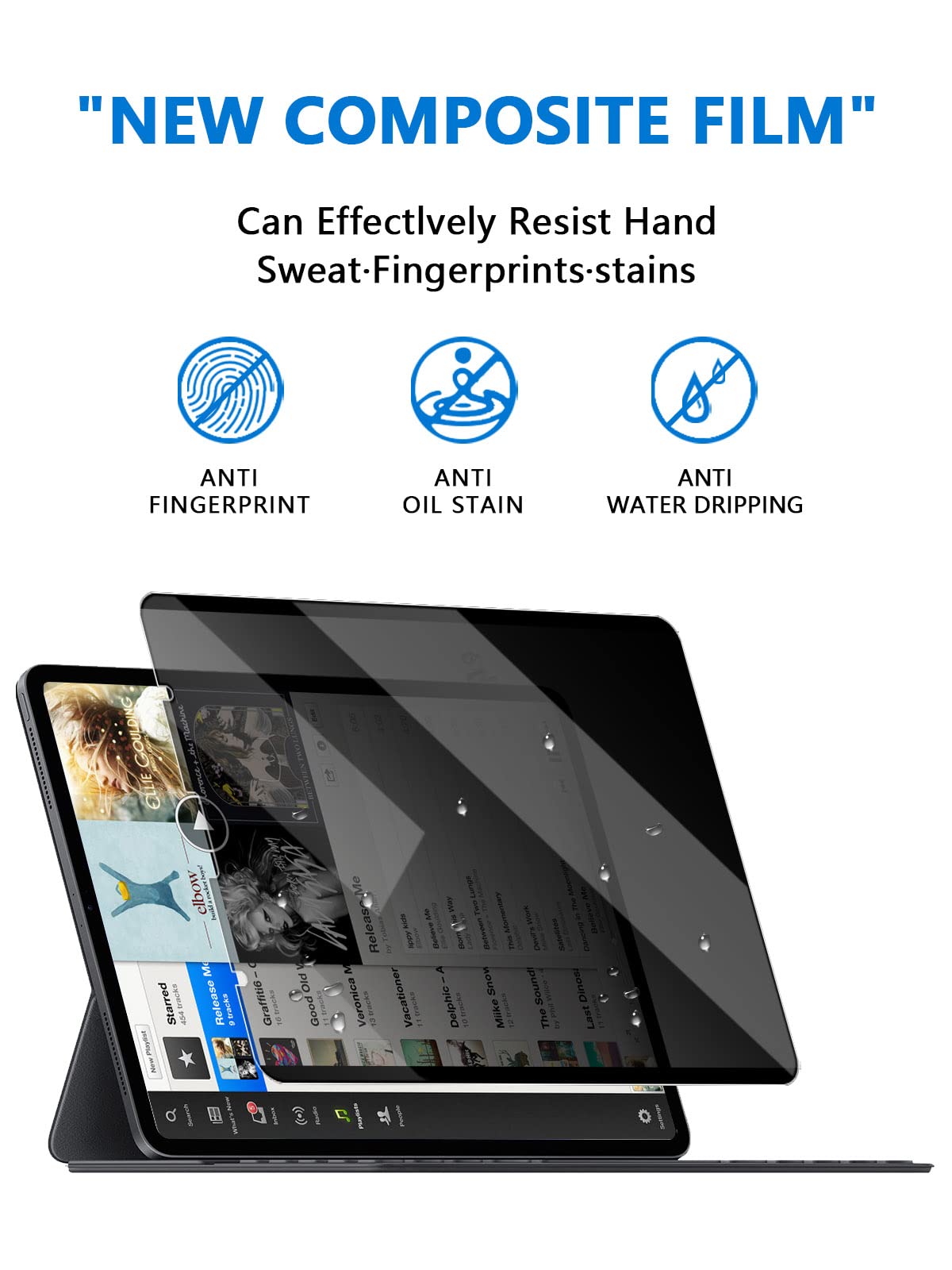 Privacy Screen Filter For Ipad Air 5/4 10.9 Inch (2022/2020), Privacy Screen Shield Ipad Pro 11 Inch (2021, 2020, 2018) Removabl
