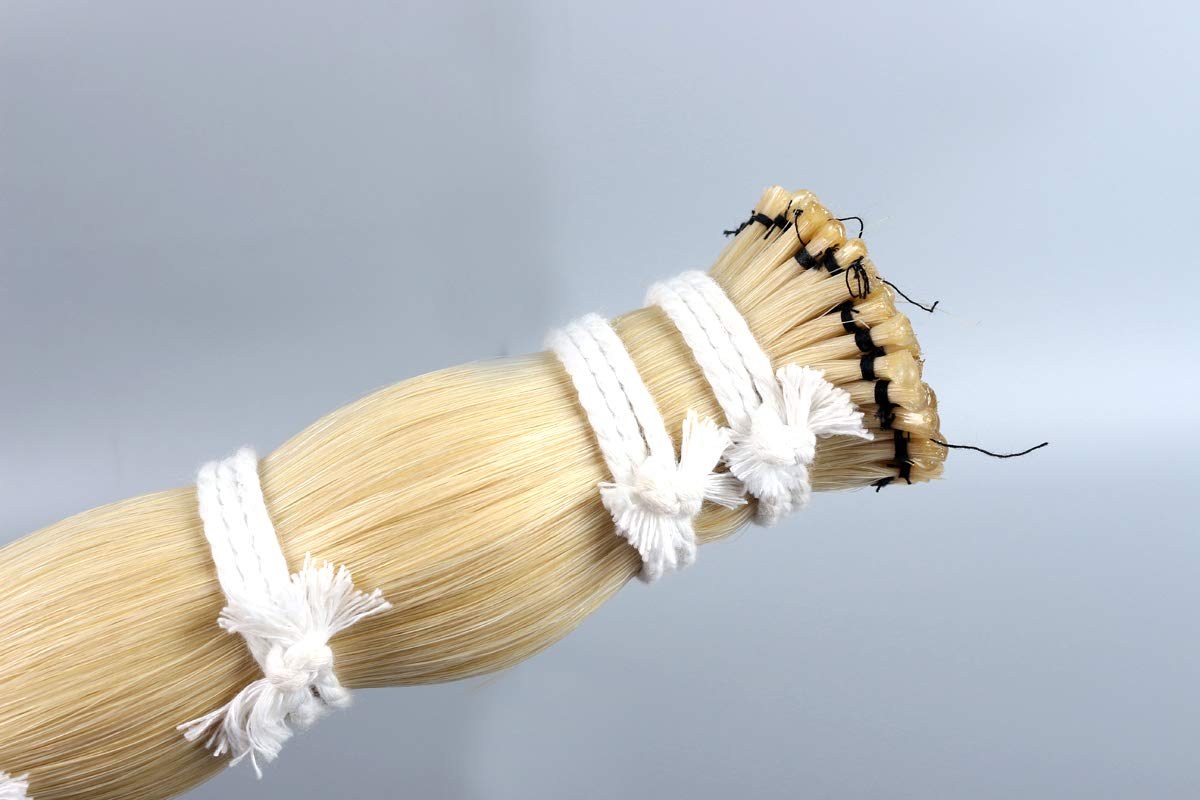 New Violin Bow Hair Genuine Mongolian Horse Hair 85Cm Horse Tail 33Inch Viola Cello Bow (250G)