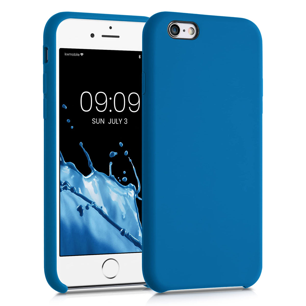 Kwmobile Case Compatible With Apple Iphone 6 / 6S Case   Tpu Silicone Phone Cover With Soft Finish   Blue Reef