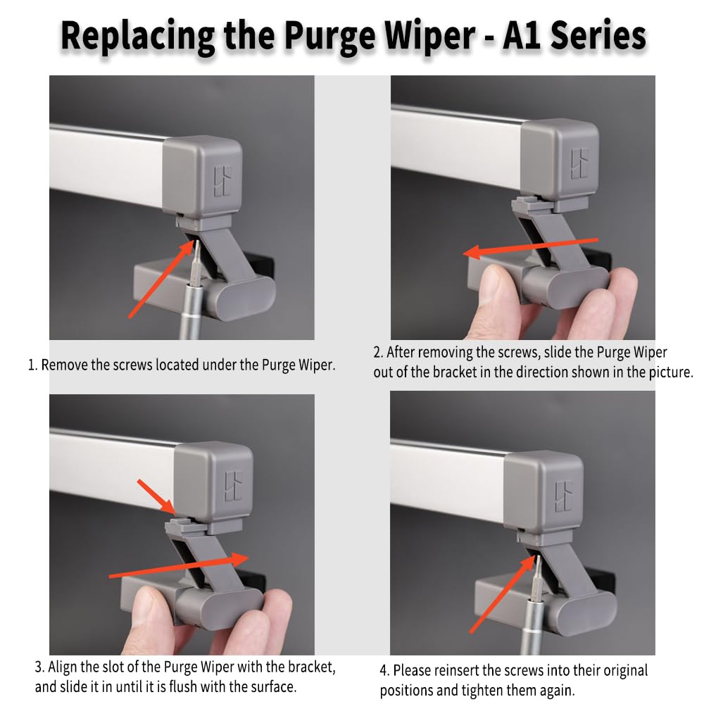 Bamboo Lab Original Purge Wiper & Waste Dispenser For Bambu Lab A1/A1 Mini 3D Printers, Collect And Clean Waste Component Automa