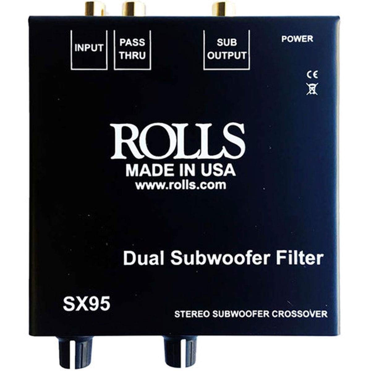 Rolls Sx95 Stereo Subwoofer Crossover/Filter, 12V Auxiliary Power Outlet