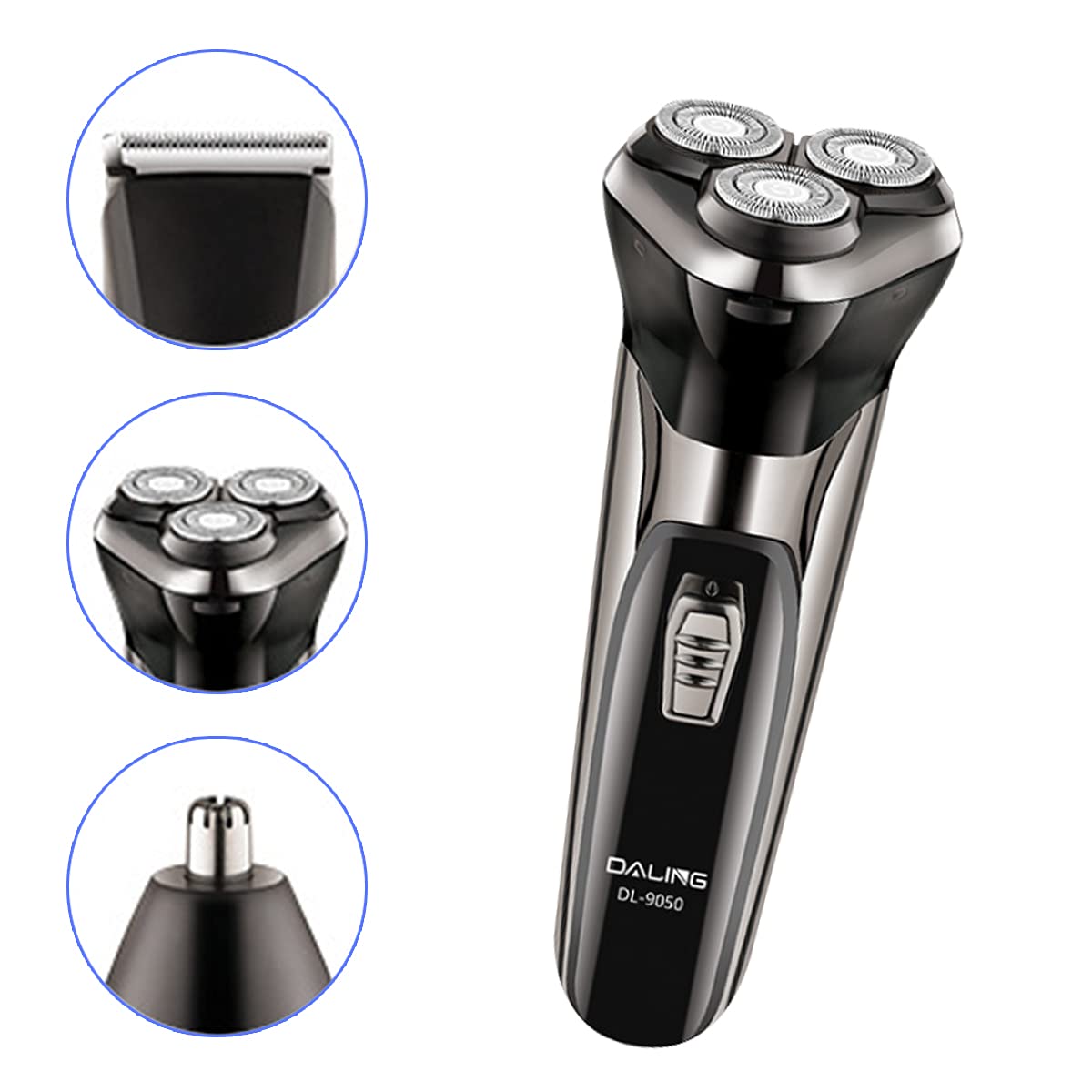 Teenway 3 In 1 Electric Shaver   100% Waterproof Electric Shaver Wet & Dry Rotary Shavers