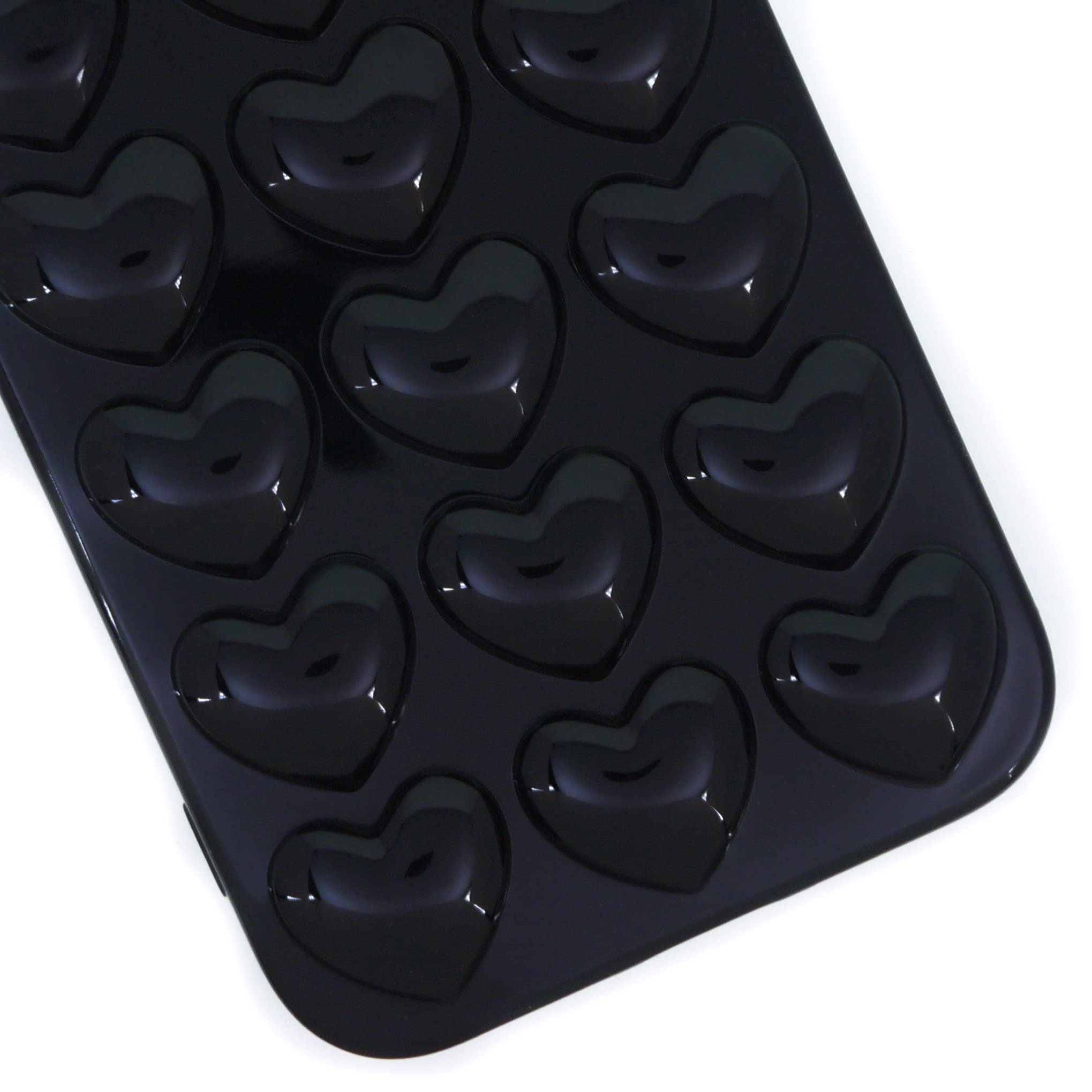 Dmaos Iphone 13 Mini Case For Women, 3D Pop Bubble Heart Kawaii Gel Cover, Cute Girly For Iphone13 Mini 5.4 Inch - Black