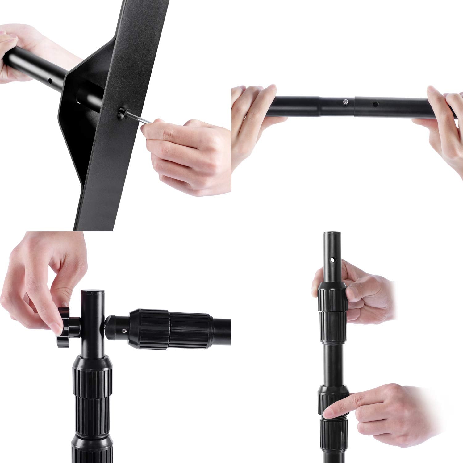 Aktop 10 X 8 Ft Heavy Duty Backdrop Banner Stand Kit, Adjustable Photography Step And Repeat Stand For Parties, Portable Trade S