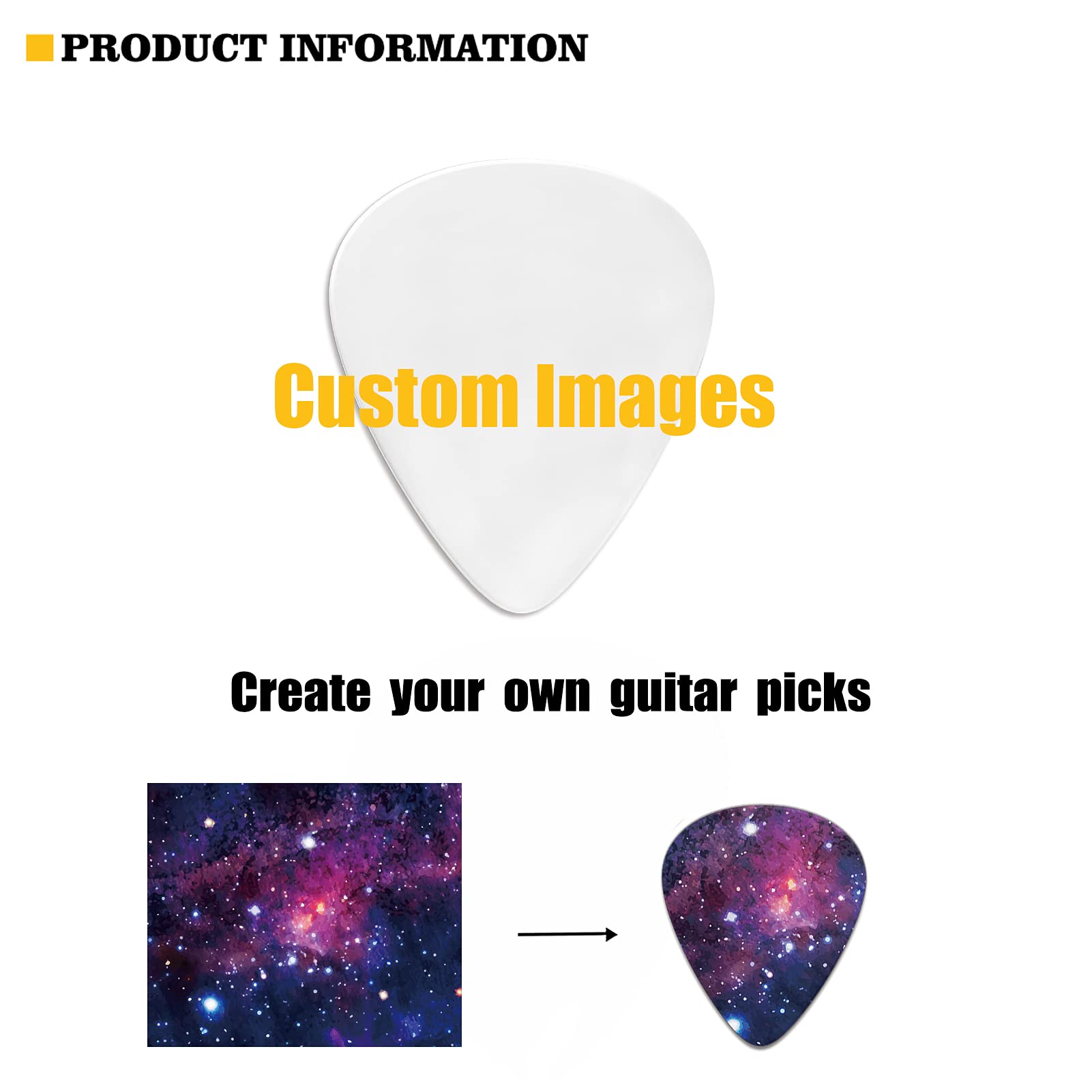 Keiahuan 6 Pack Guitar Picks Plectrums,Colorful Tie Dye Guitar Pick Classical Triangle 0.96Mm Heavy Guitar Pick For Women Girls