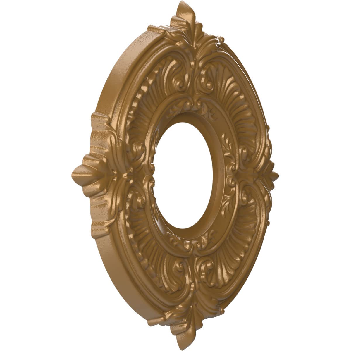 Ekena Millwork Cmp10Atcgh Attica Thermoformed Pvc Ceiling Medallion (Fits Canopies Up To 4 1/8''), 10''Od X 3 1/2''Id X 3/4''P,