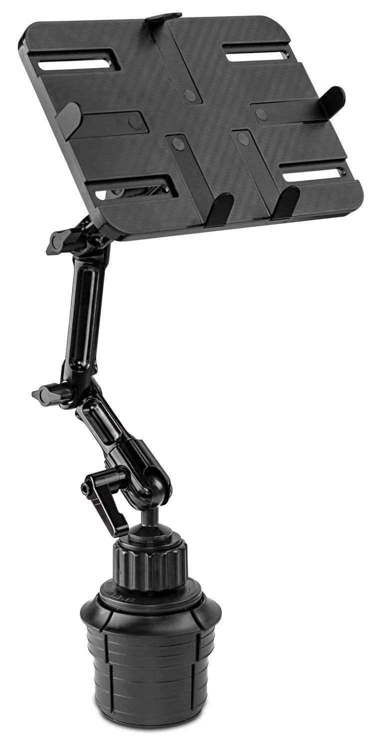 Mount It! Premium Cup Holder Tablet Mount for Cars   Tablet ELD Mount   Heavy Duty Aluminum Tablet Mount For iPad, Galaxy, & Fire Tablets (MI 7320)