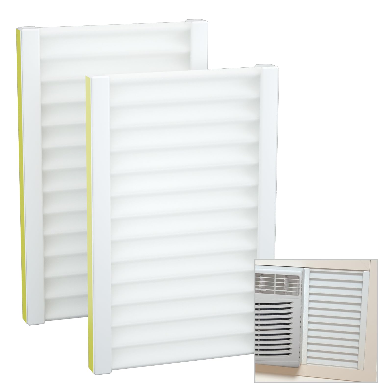 Window Air Conditioner,Side Insulated Foam Panel, Summer/Winter Heat And Draft Insulating,Two-Piece Full Surround Insulation Pan