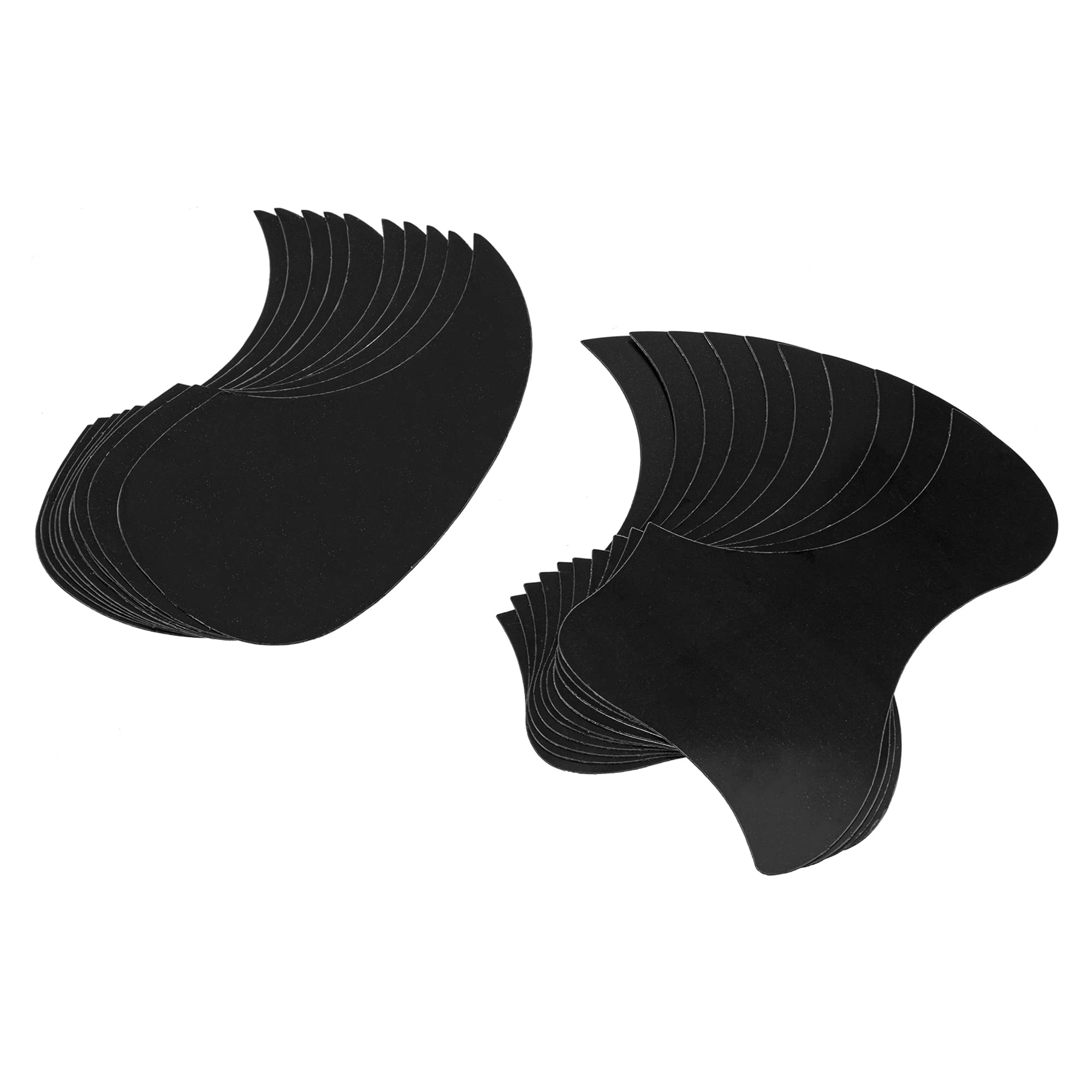 20Pcs Yootones Acoustic Guitar Pickguard Hummingbird Shaped & Water Shaped Compatible With Acoustic Guitar (Black)
