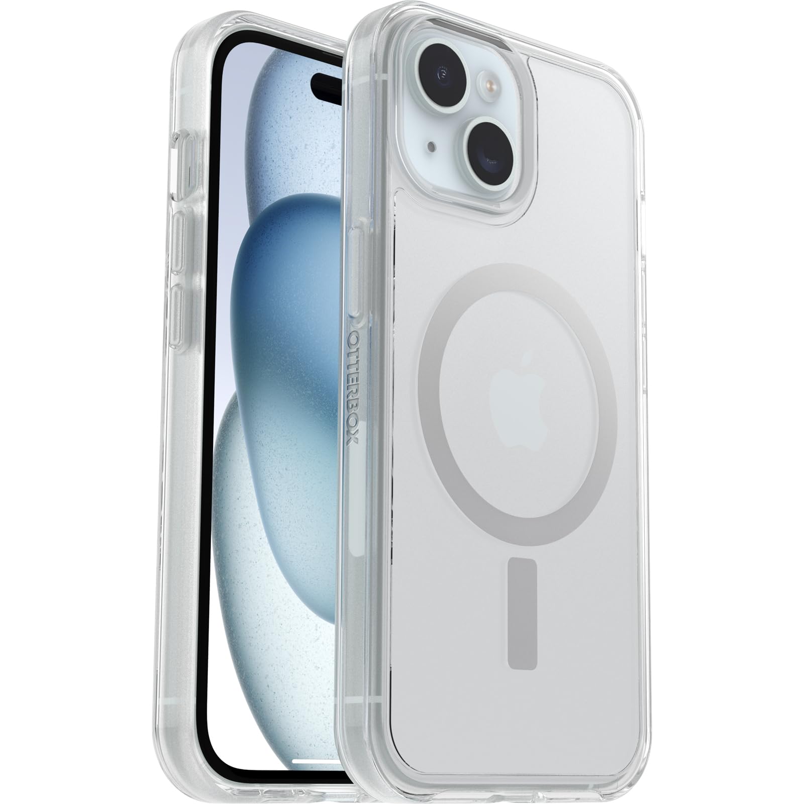 Otterbox Iphone 15, Iphone 14, And Iphone 13 Symmetry Series Clear Case (Clear), Snaps To Magsafe, Ultra Sleek, Raised Edges Pro