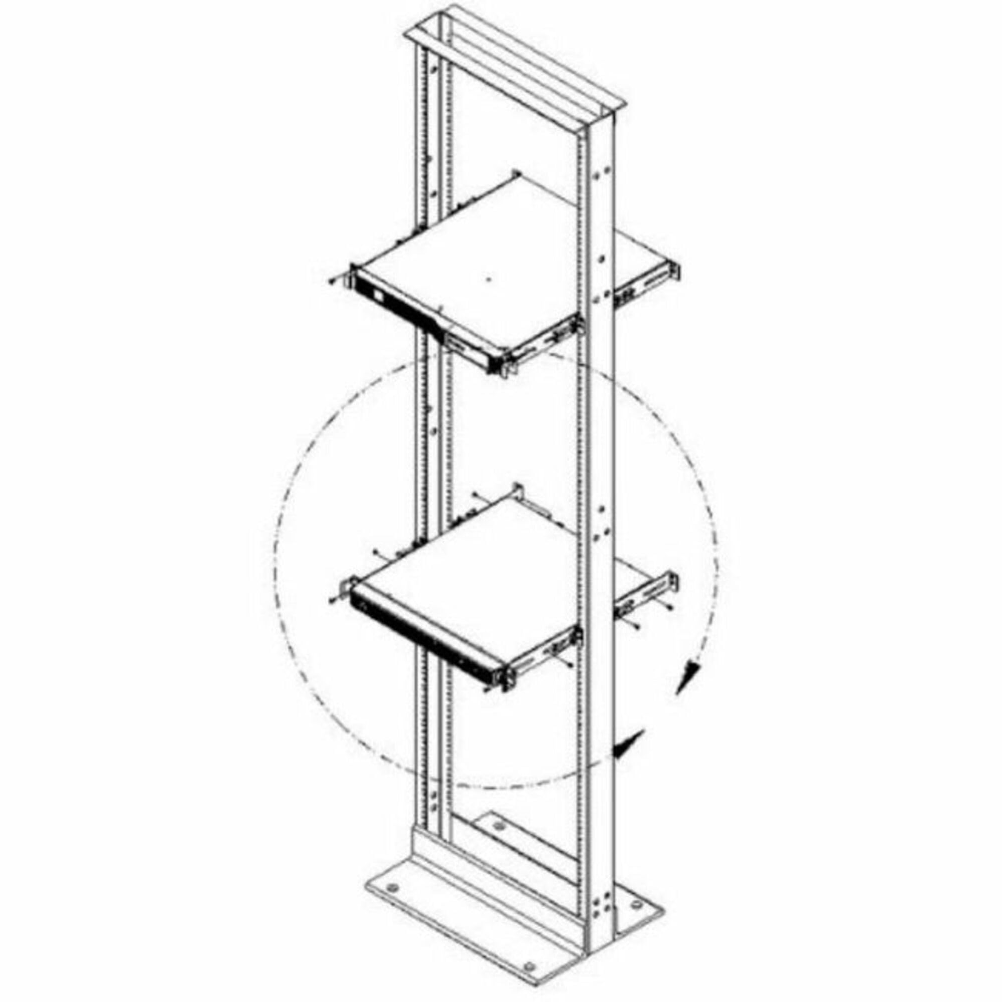 1U 2 Post Rack Mount Kit For Use With 1U Psi5 Ups And 1U Gxt5 Ebc