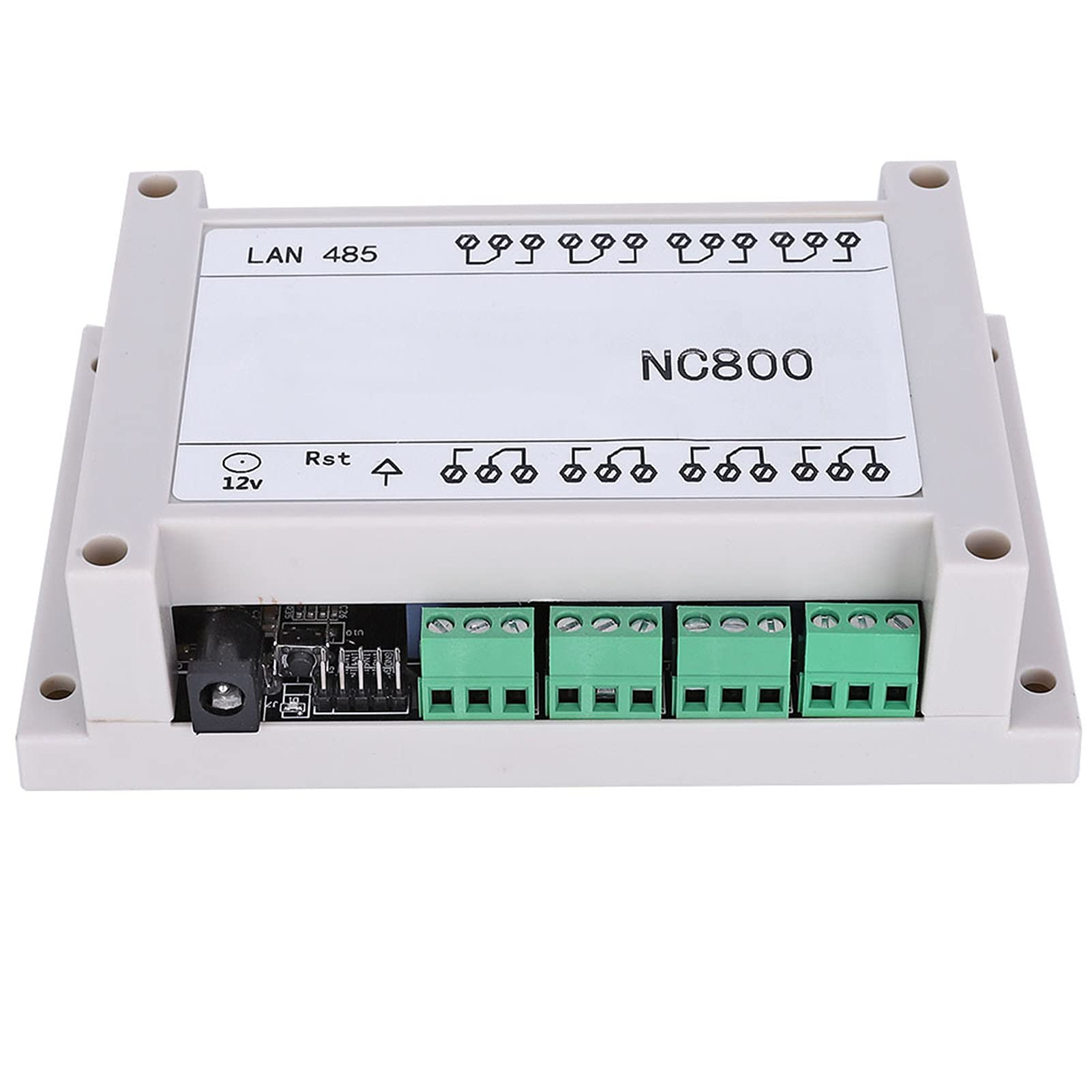 Ethernet Rj45 Tcp/Ip Relay Remote Control Controller Network Web Server 8 Channels Relay Module Board 250V/Ac 10A With Case(Whit