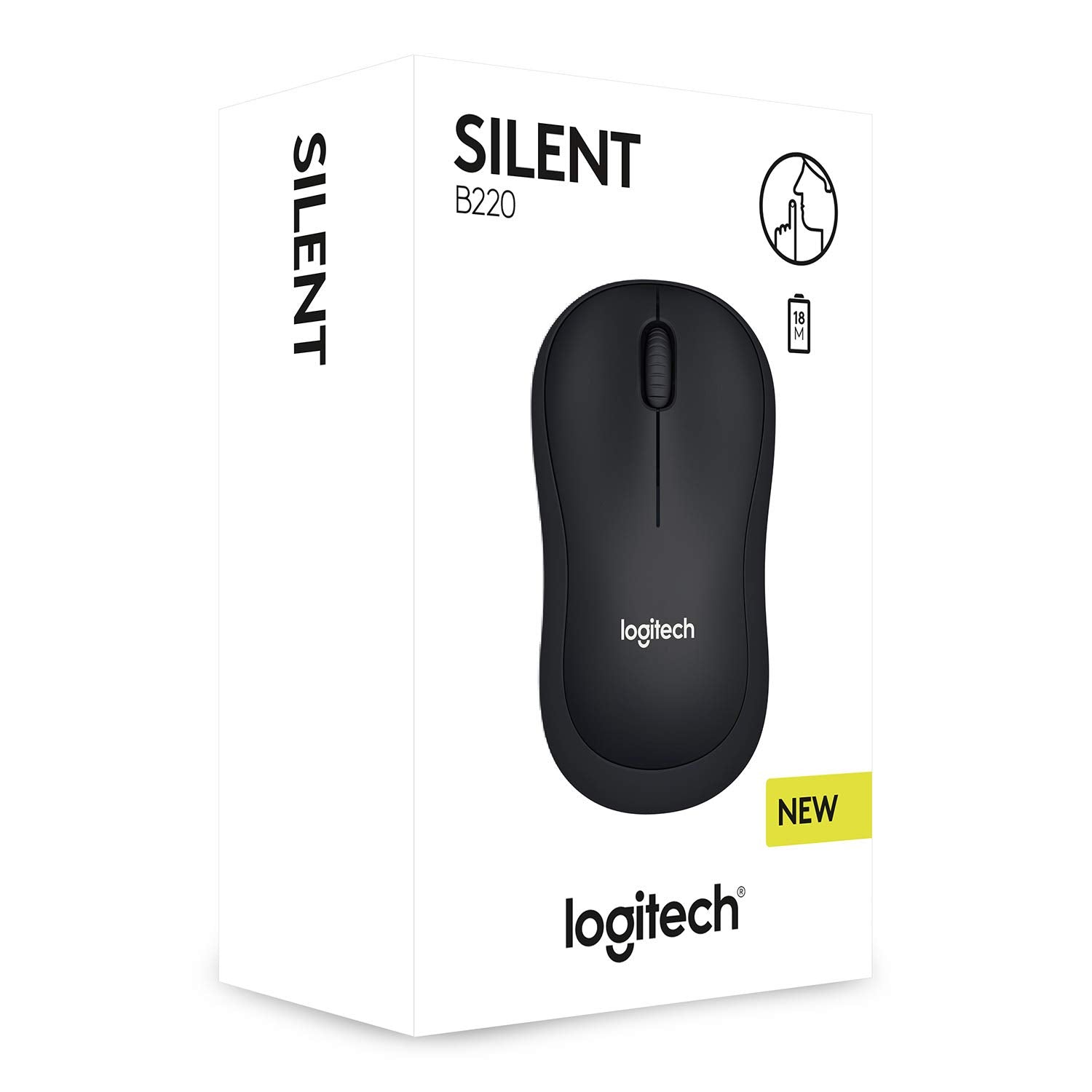Logitech B220 Silent Wireless Optical Mouse Black