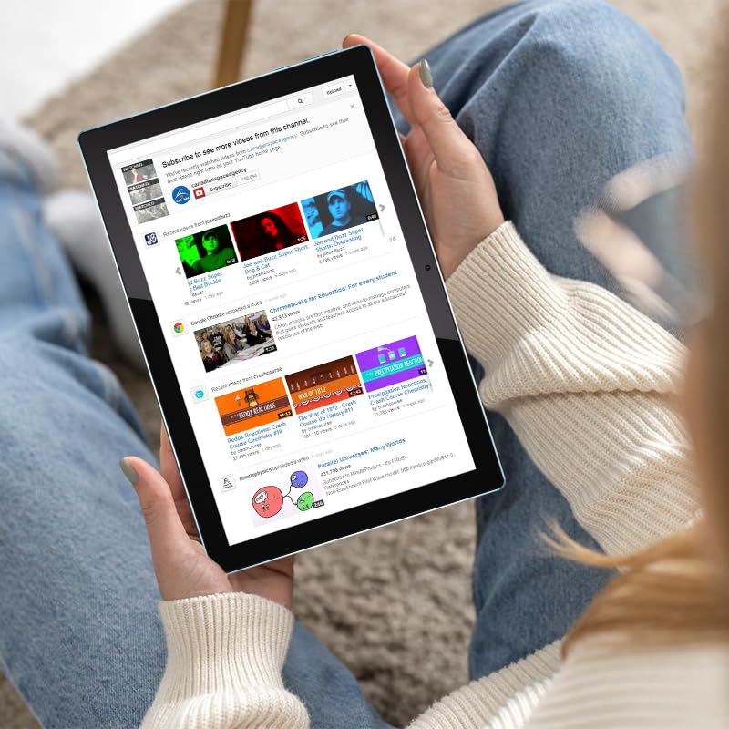 10 Inch Tablet Android 14 Tablets 2 In 1 With Keyboard Case Mouse Stylus Android Tableta 8Gb+64Gb Support 1Tb Expansion, 10.1  I