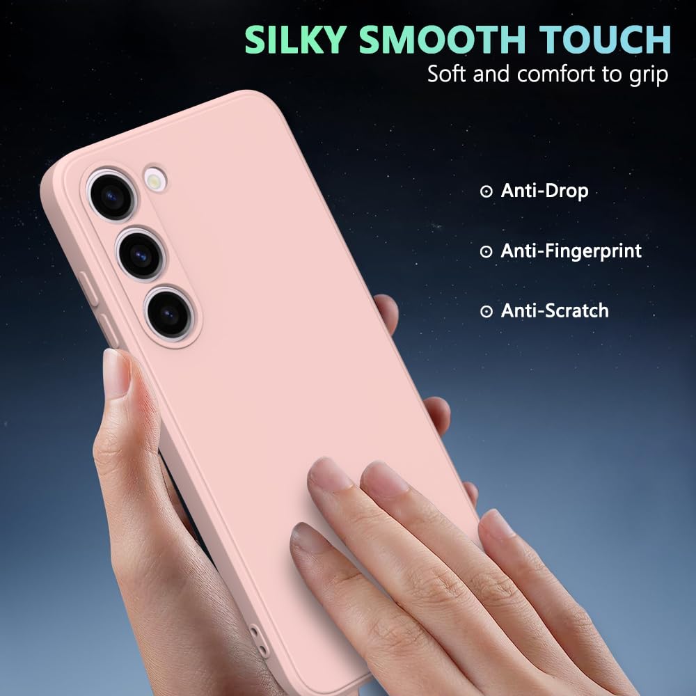 Wogroo For Samsung Galaxy S23 Fe Case Pink, Scratch Resistant With Soft Touch, Slim Thin Phone Cover For Samsung Galaxy S23 Fe