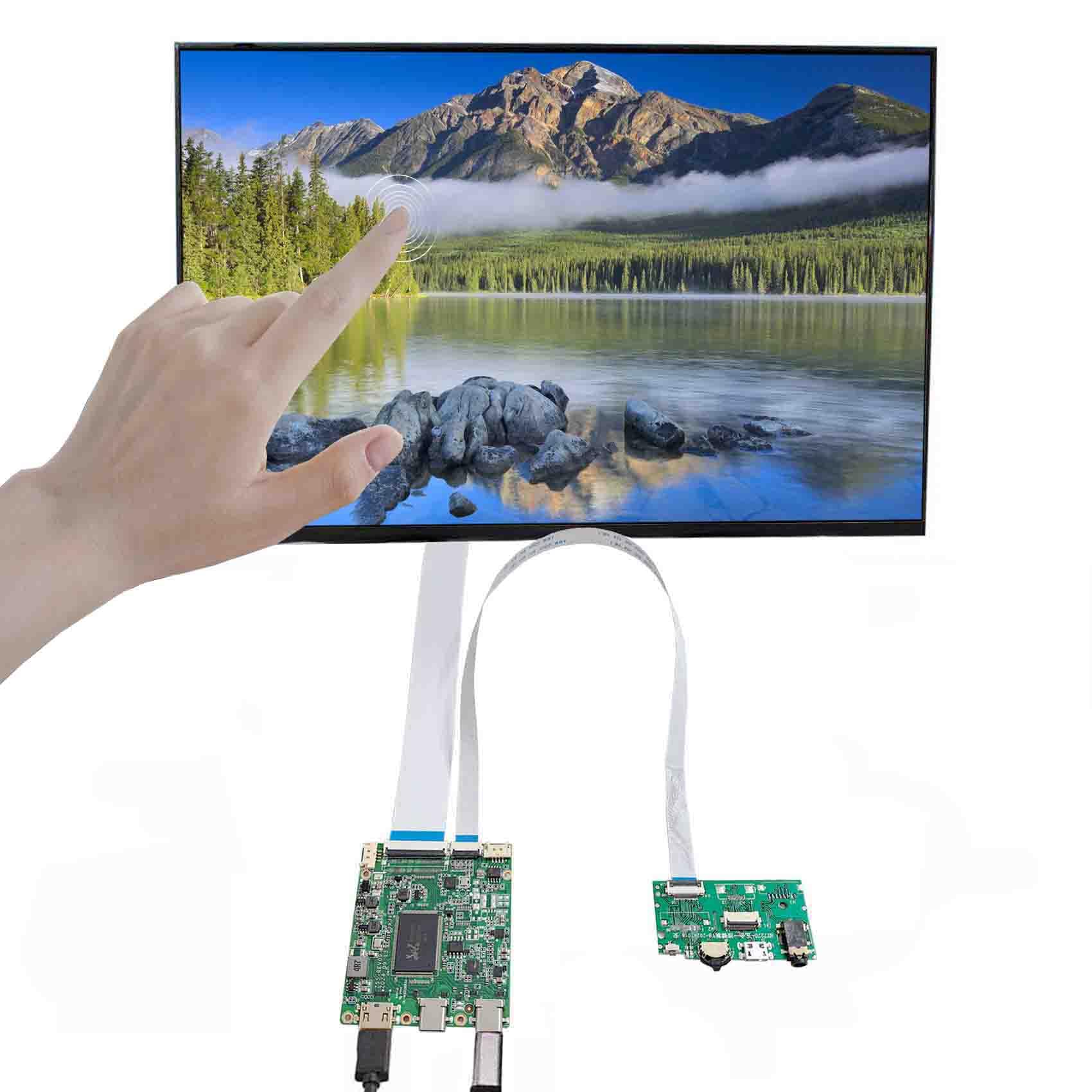VSDISPLAY 13.3 1920x1200 Touch Panel 13.3 Inch LCD Screen 16:10 NV133WUM with USB-C Driver Board,As Extra Display/Replacement Pa