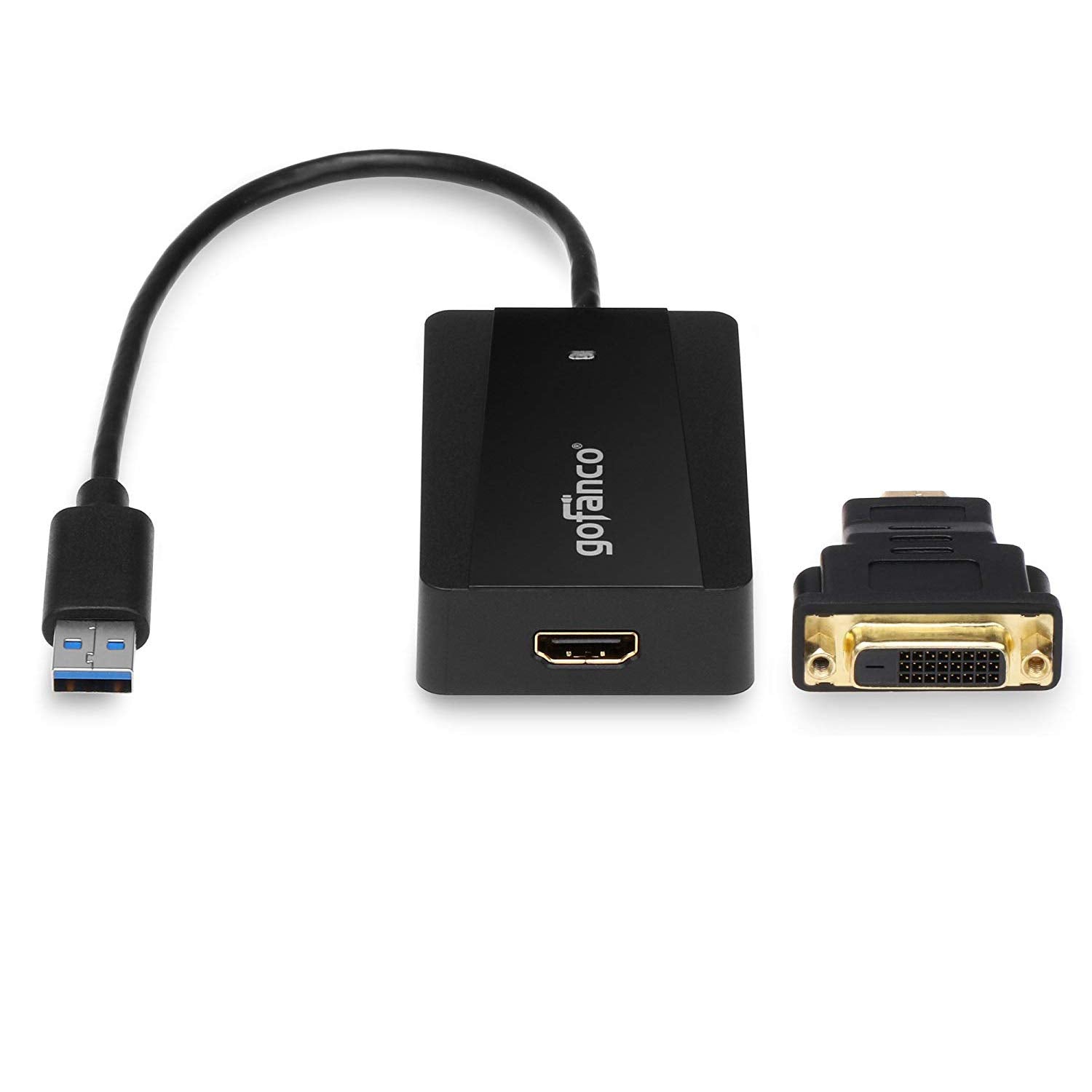 Gofanco Usb 3.0 To Hdmi Video Graphics Adapter For Multiple Monitors   Up To 2560X1440 For Windows And Macos, Displaylink Chip,