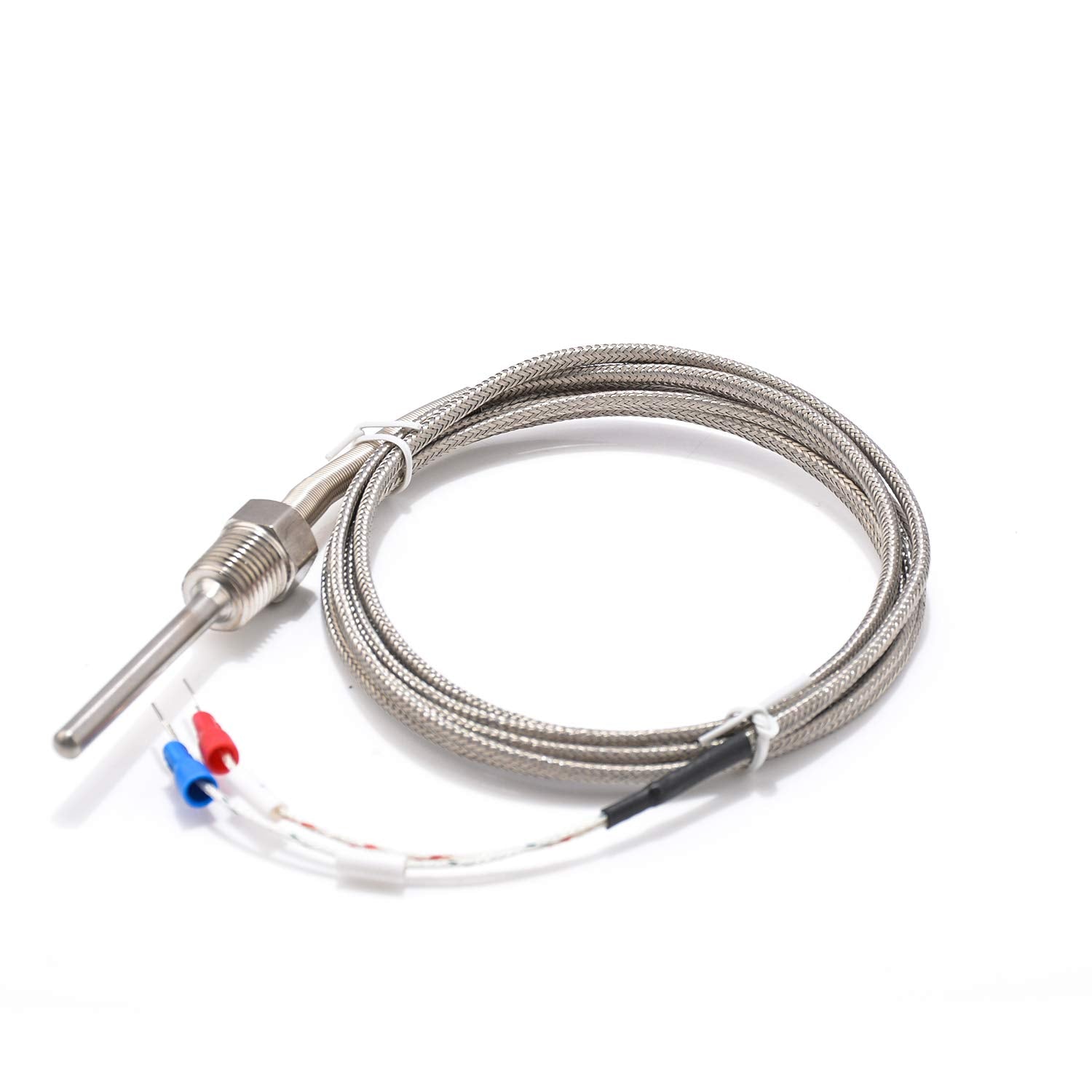 Waterproof K Type Grounded Thermocouple   Jaybva Temperature Sensor Probe For Pid Temperature Controller Two Wire Stainless Stee