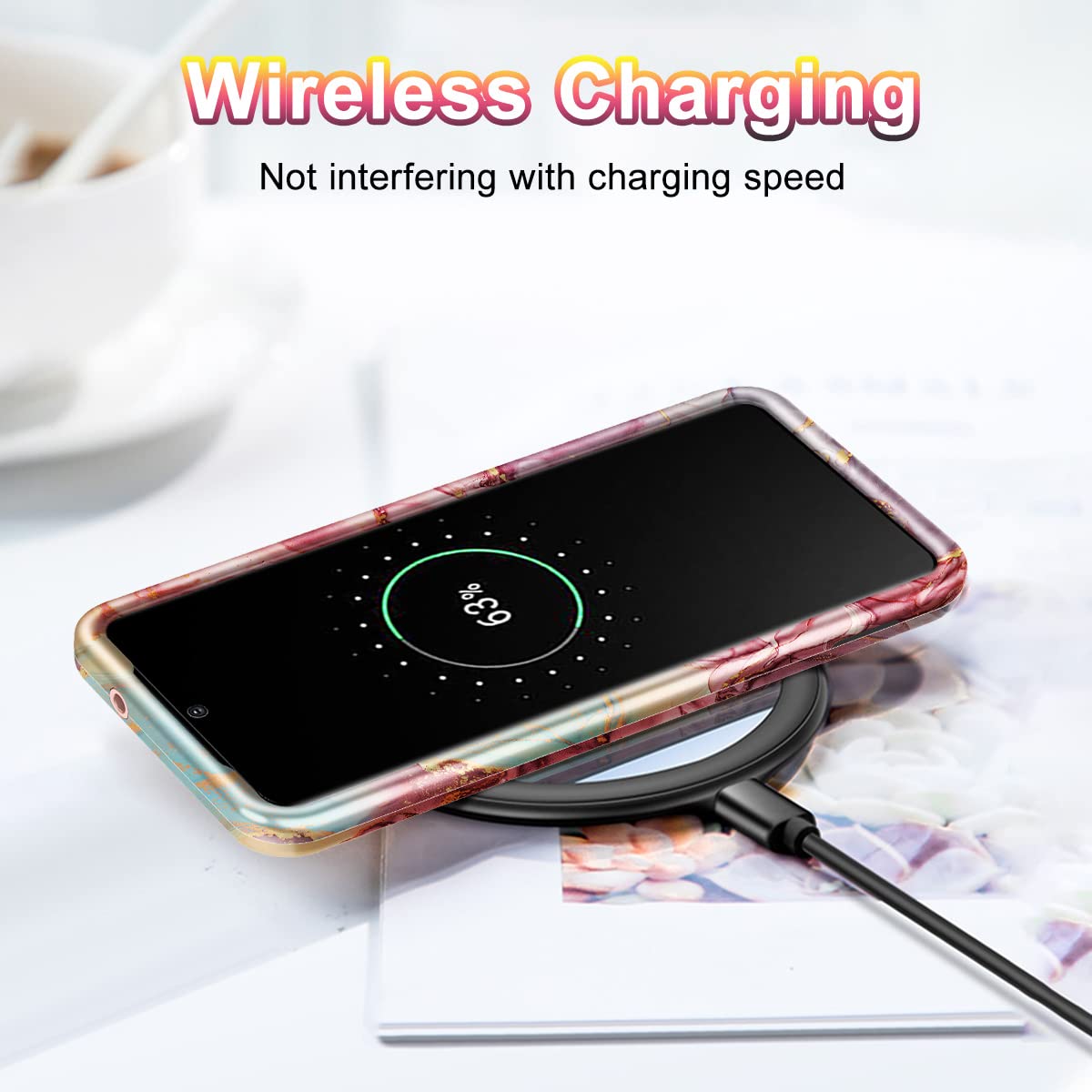 Btscase Compatible With Samsung Galaxy S20 Case 6.2 Inch, Marble Pattern 3 In 1 Heavy Duty Shockproof Full Body Rugged Hard Pc+S