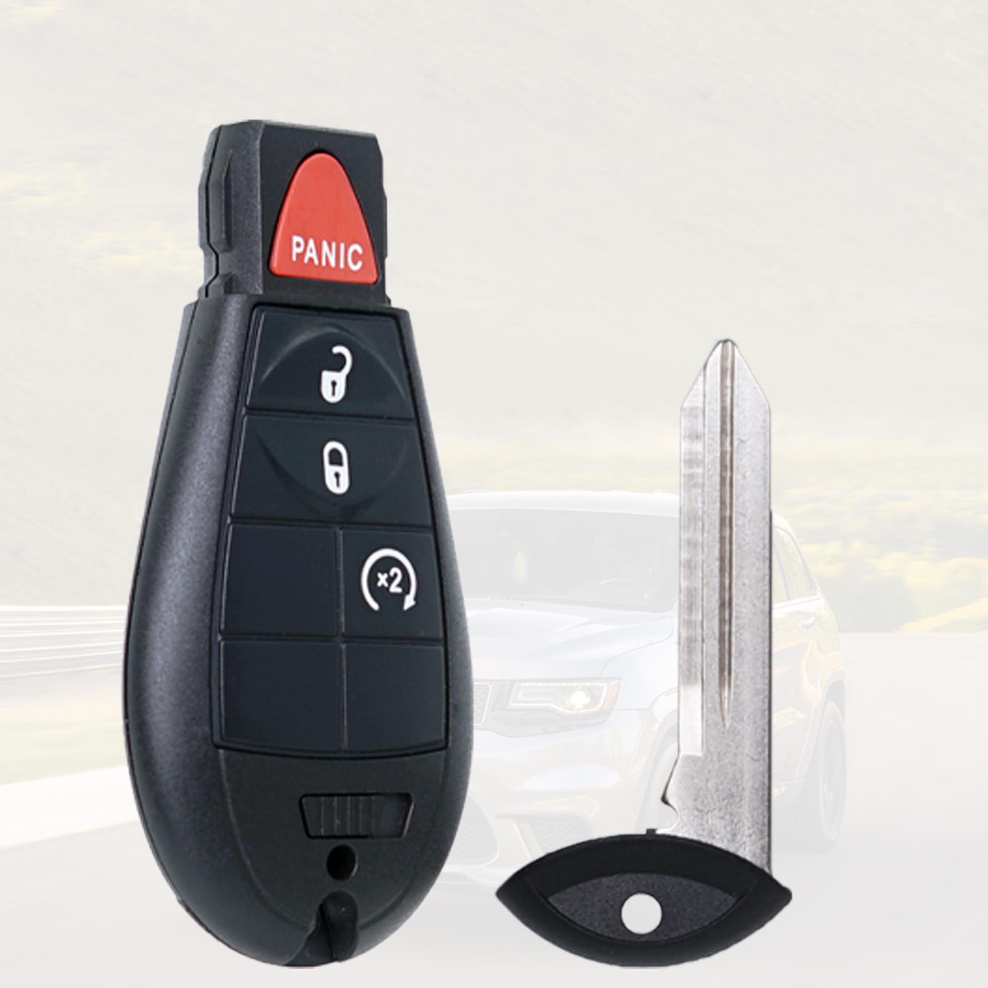 Mechanmagic Key Fob Compatible With Jeep Cherokee 2014 2015 2016 2017 2018 2019 2020 2021 Keyless Entry Remote Control Key Repla