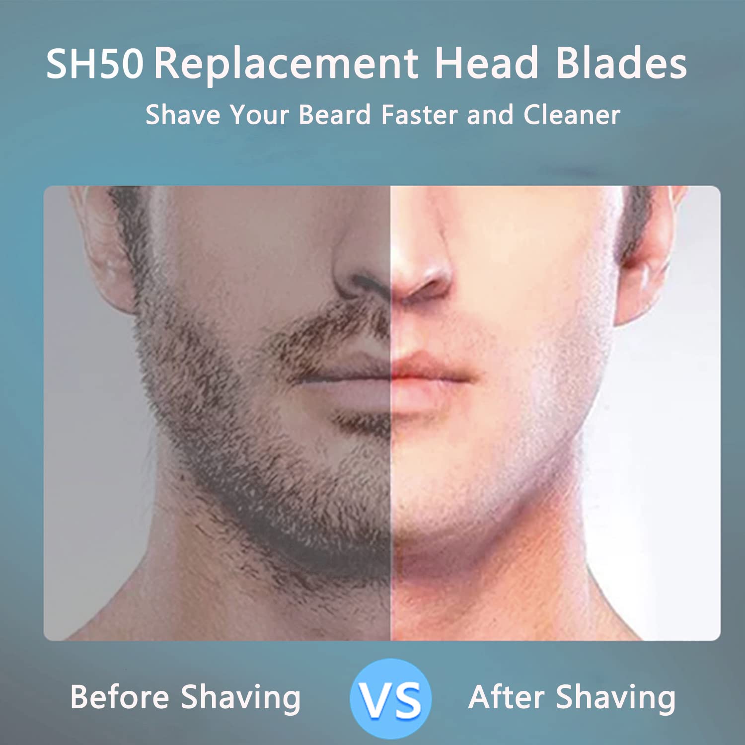 Sh50 Replacement Heads Fit For Philips Norelco Series 5000 Electric Shaver, Razor Blades Phillips (S5Xxx), Aquatouch Powertouch