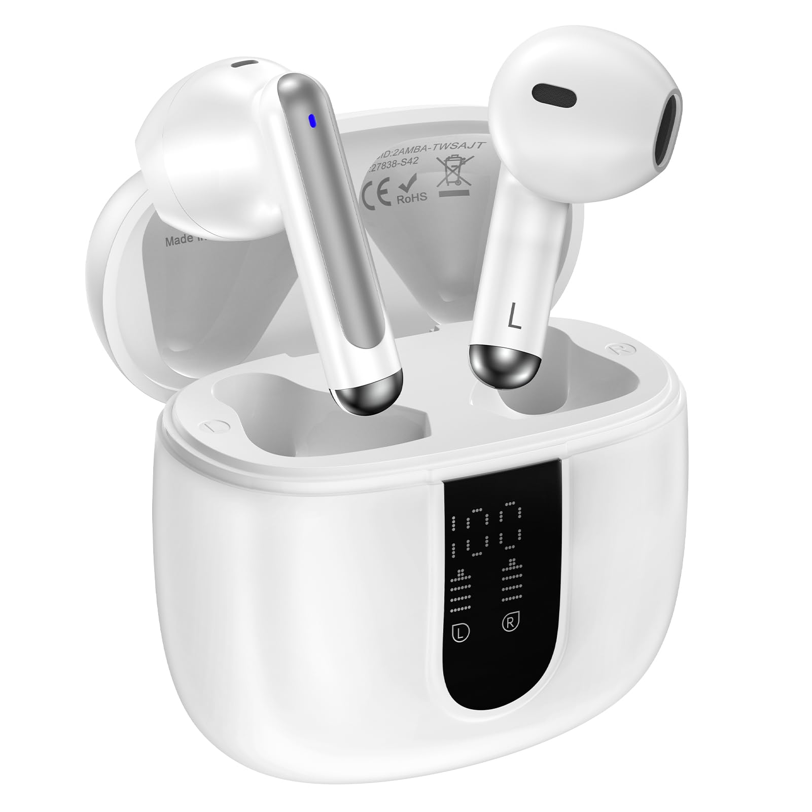 Wireless Headphone,Bluetooth 5.3 Earbuds for Samsung Galaxy A17 A16 A15 A56 A36 S26 S25 Ultra S24 S23 S22 S20 60H Playback with 