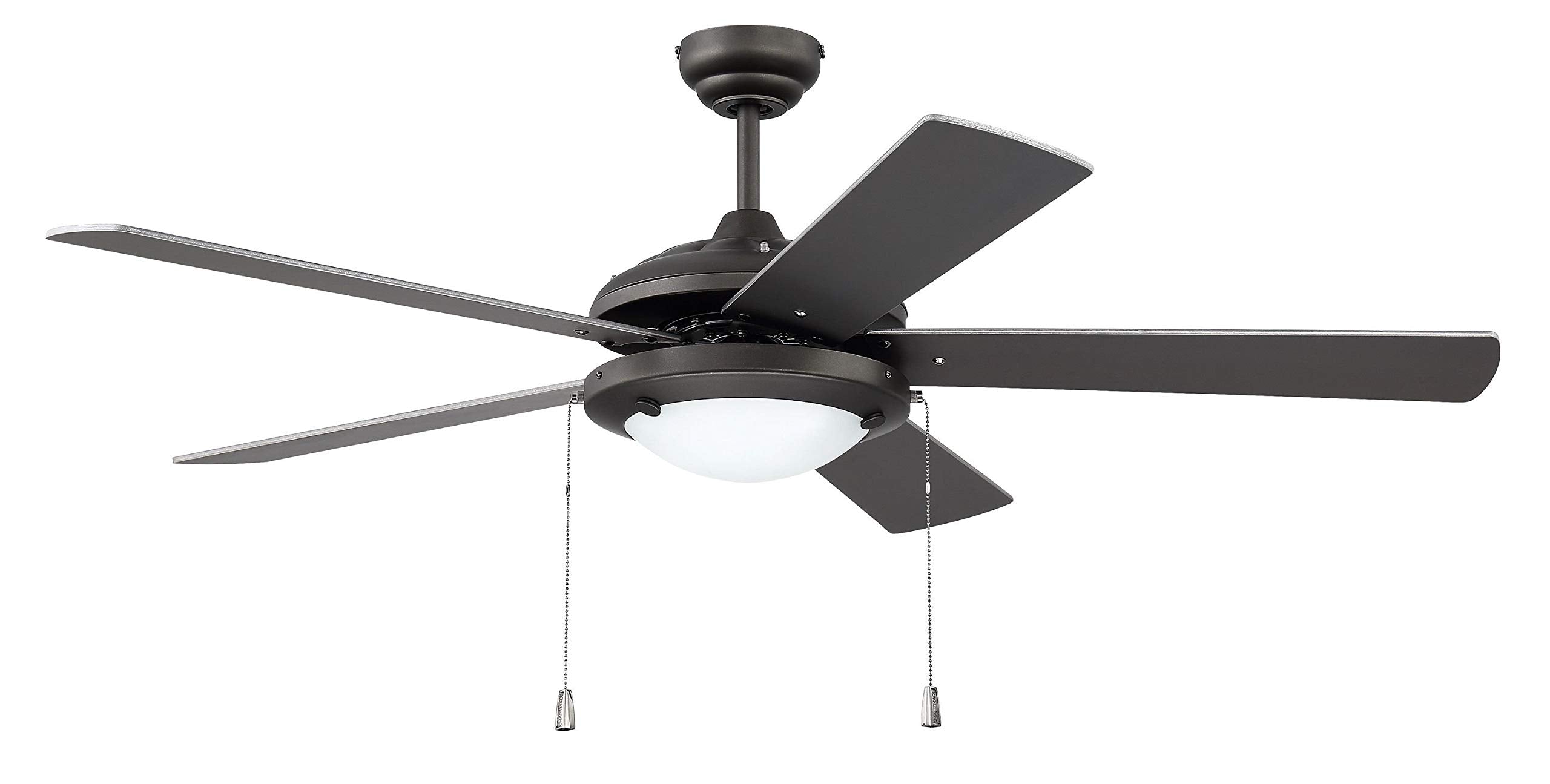 Craftmade Nik52Esp5 Nikia 52'' Outdoor Ceiling Fan With Light Kit, 5 Blades, Espresso