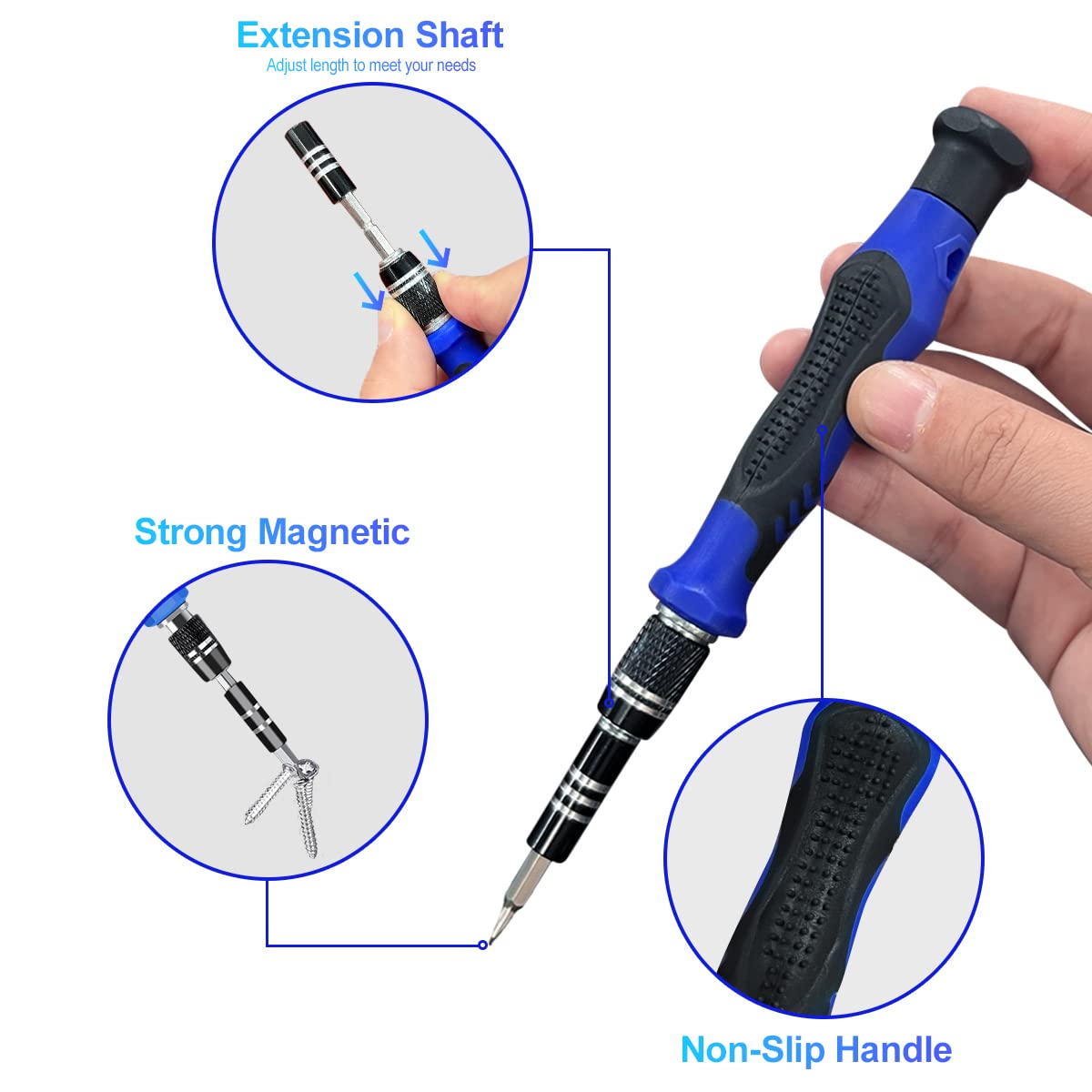 Efaithfix Screwdriver Sets 142 Piece Electronics Precision Screwdriver With 120 Bits Magnetic Repair Tool Kit For Iphone, Macboo