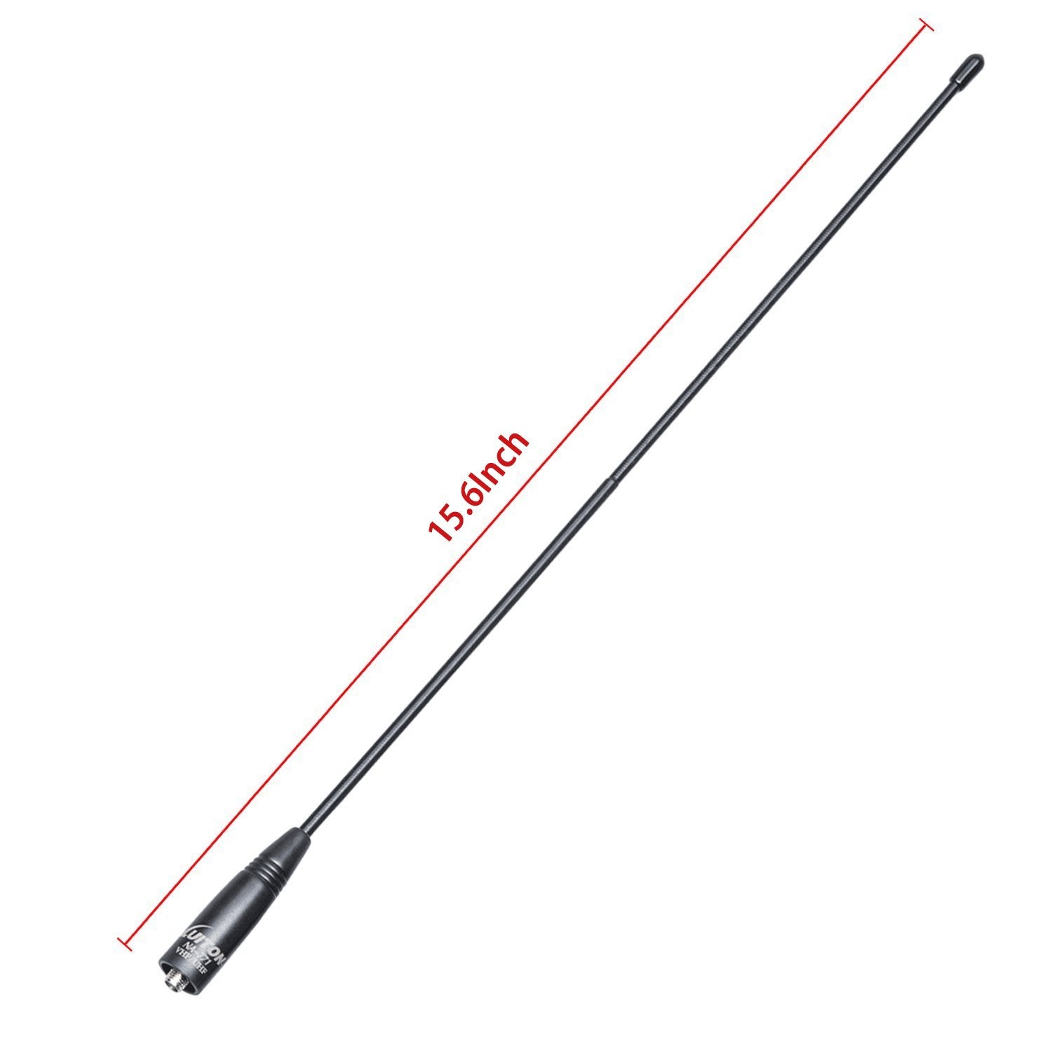 Walkie Talkie Antenna 15.6 Inch Whip Dual Band Uv Vhf/Uhf 144/430Mhz Outdoor Ham Radio Antenna Sma F For Uv 82 Uv B5 Gt 3 Bf F8H