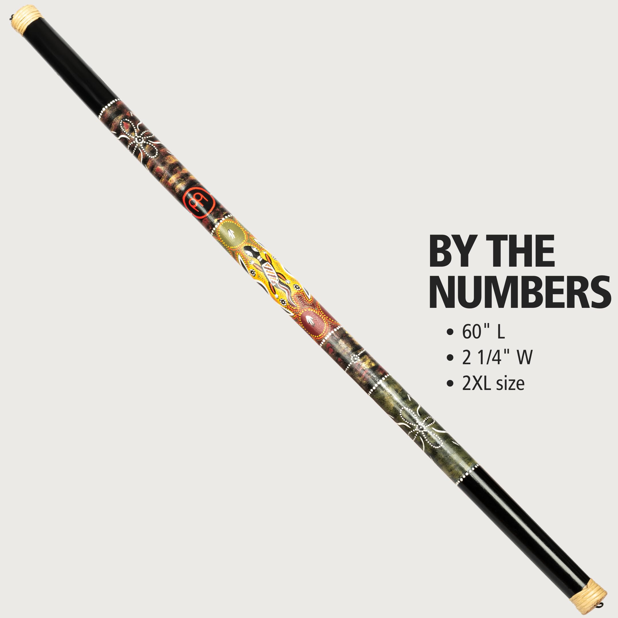 Meinl Percussion 60'' Bamboo Rainstick Musical Instrument For White Noise, Hand Painted   Sound Therapy Nature Effect (Rs1Bk Xxl