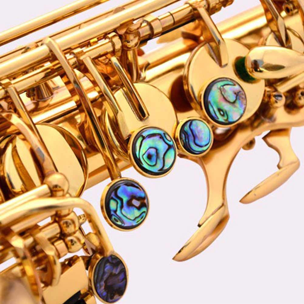 9Pcs Sax Abalone Shell Key Buttons Saxophone Key Button For Soprano, Alto And Tenor Saxophones