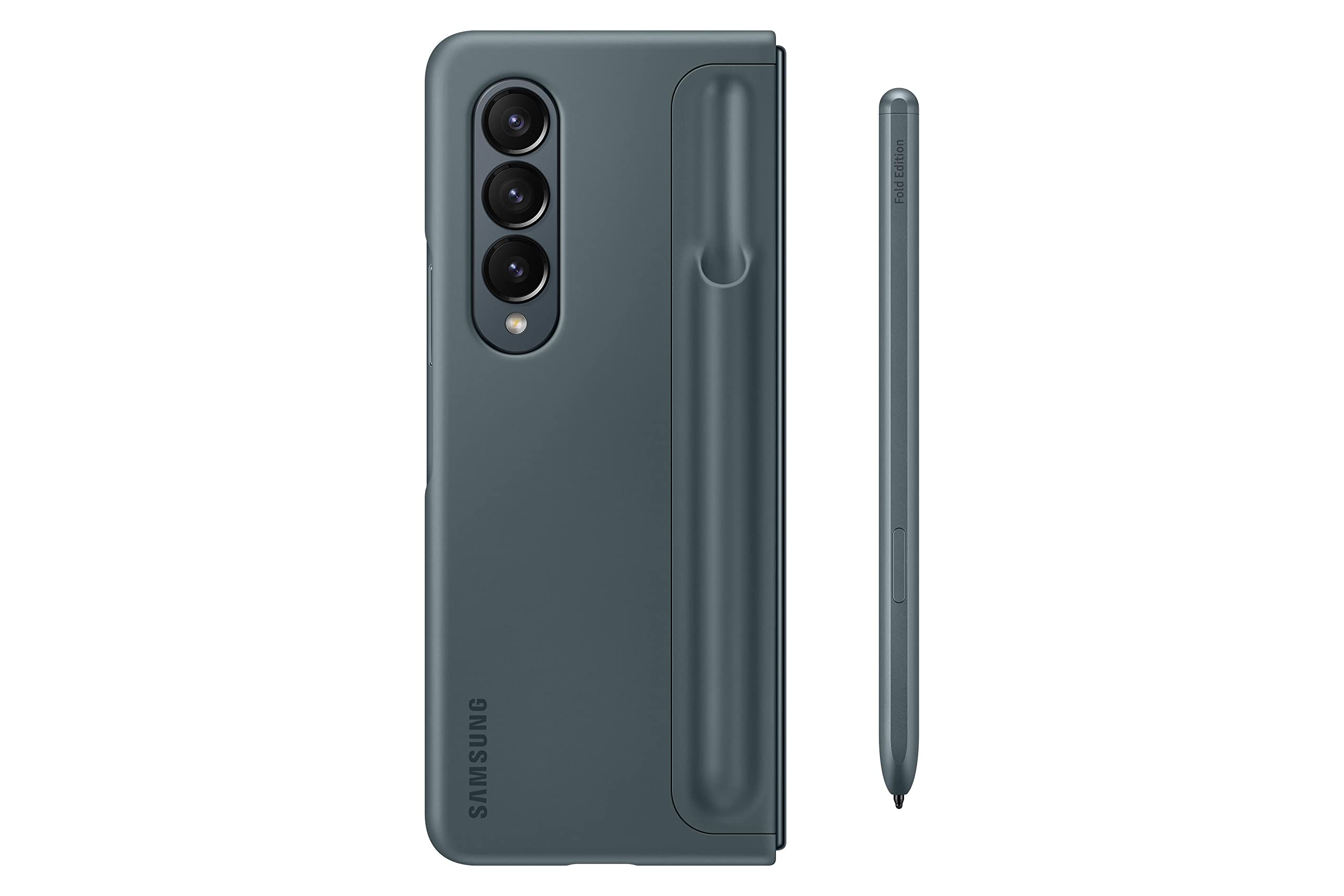 Samsung Galaxy Z Fold4 Standing Cover With S Pen And S Pen Holder, Protective Phone Case With Kickstand For Hands Free Viewing,