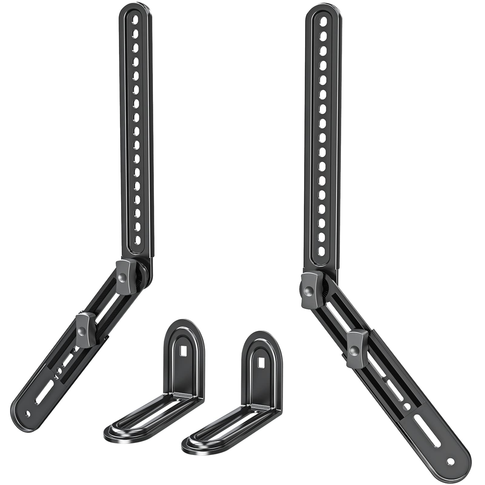 Elived Soundbar Mount, Sound Bar Tv Bracket, For Mounting Above Or Under Tv, Fits Most Sound Bars Up To 15 Lbs, Tool Free Knob A