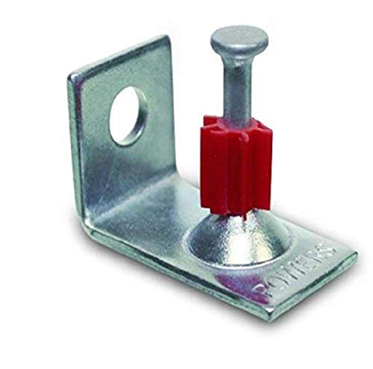 Powers Fastening Innovations 50370 Drive Pin 1-1/4-Inch Length 0.300 Head 0.145 Shank Diameter with 90 Deg Ceiling Clip Assembly