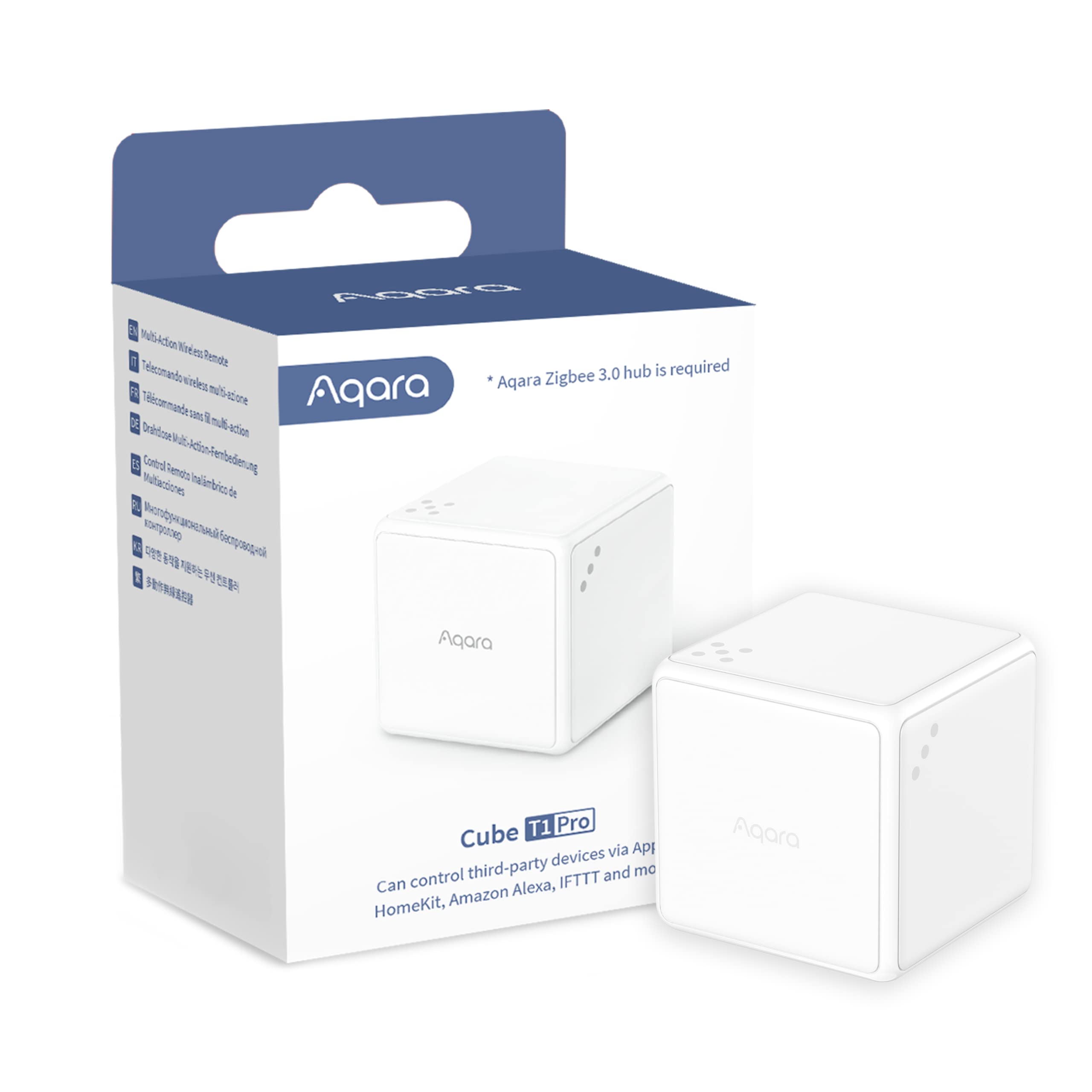 Aqara Cube T1 Pro, Requires AQARA ZIGBEE 3.0 HUB, 6 Sides to Control Different Scenes and Diverse Actions to Control Smart Home 