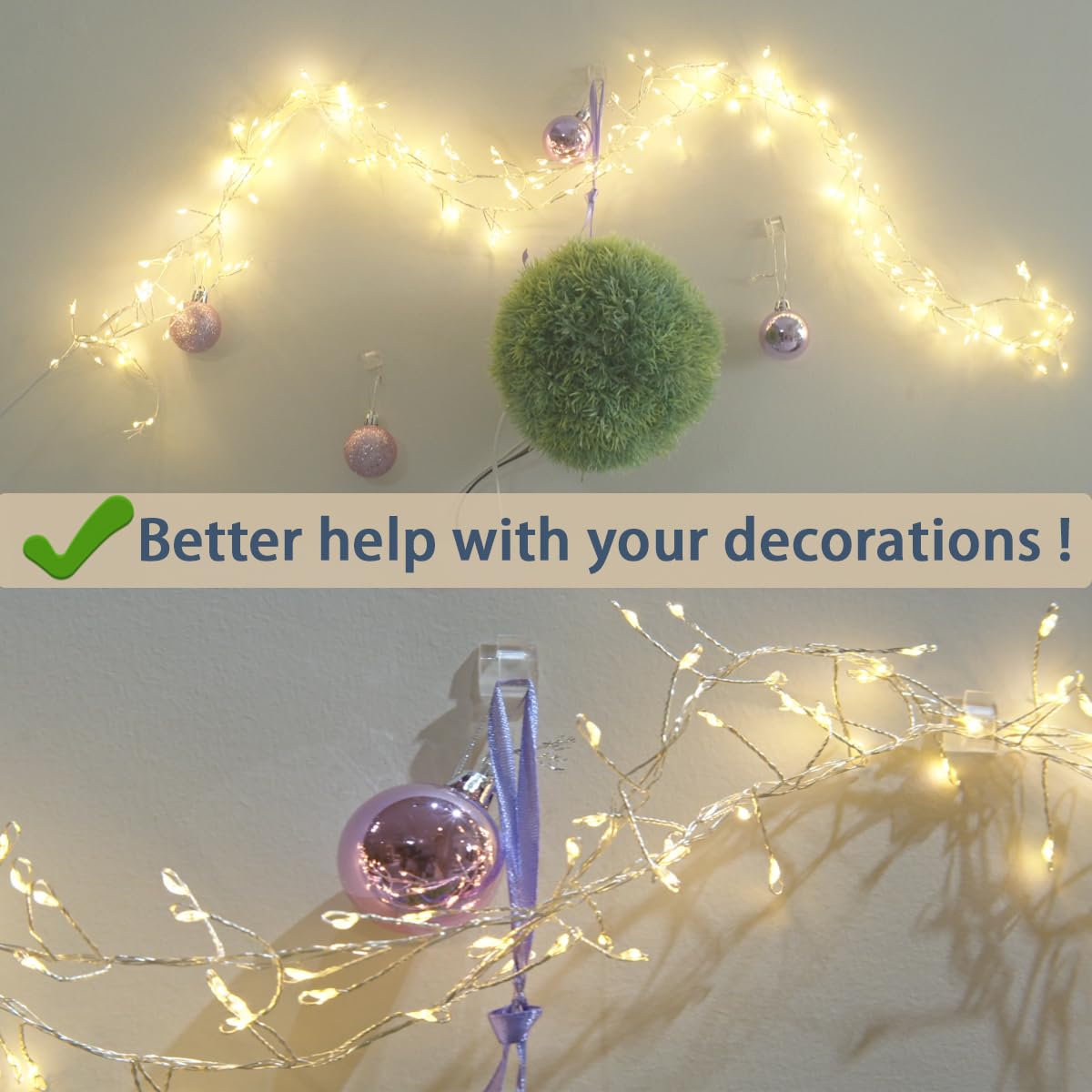 60Pcs Cable Clips, Kgrote Extension Cord Clips Outdoor Light Wire Clips Adhesive Cable Hooks Wire Organizer Holder For Desk, Wal