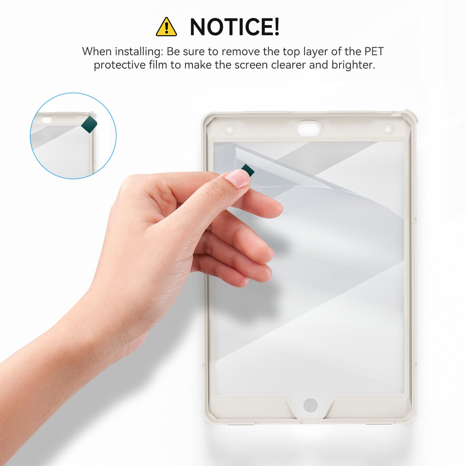 Stweap Case For Ipad 9Th/8Th/7Th Generation-Built-In Screen Protector,With Pencil Holder&360Rotating Hand Strap,Shoulder Strap,C