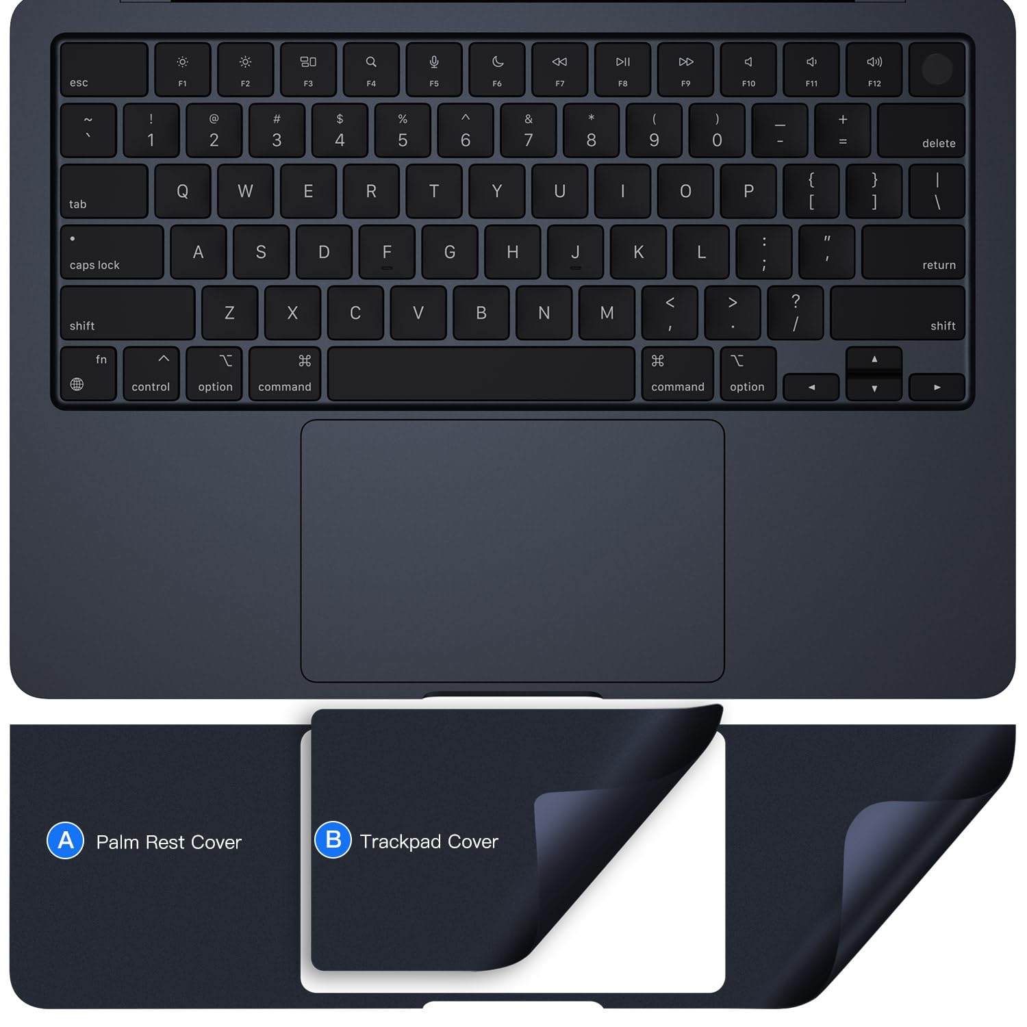 Palm Rest Cover Compatible With 2024 Macbook Air 13'' M3 Chip A3113 Trackpad Protector Cover Skin For 2024 Apple Macbook Air 13.