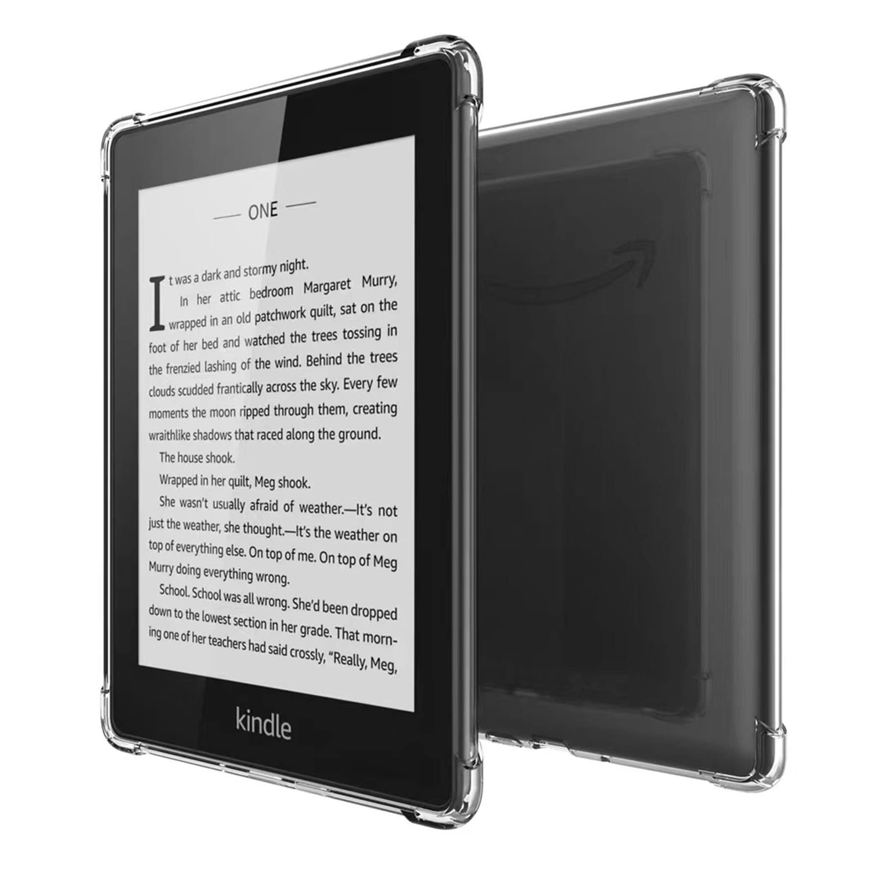 Sffine Clear Case Compatible For 6'' Kindle Paperwhite (10Th Generation,2018 Release),Scratchproof Thin Slim Soft Tpu Gel Silico