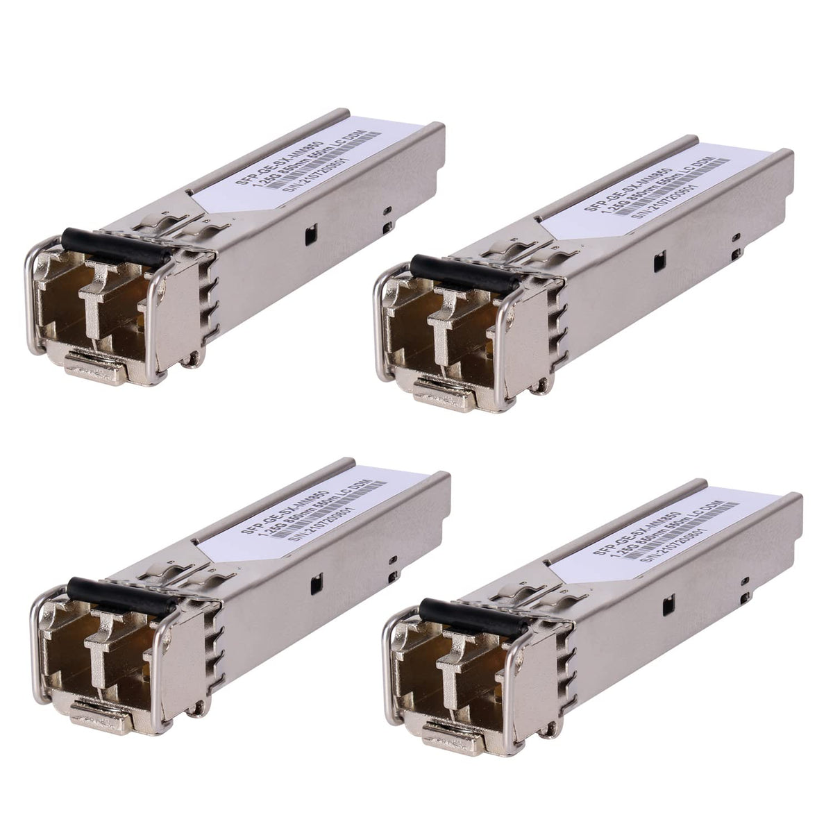 4 Pack 1.25G 850Nm Multimode Sfp Lc Transceiver Fiber Module 550 Meters 1000Base Sx Lc Mmf For Cisco Glc Sx Mmd/Sx Mm/Sfp Ge S,F