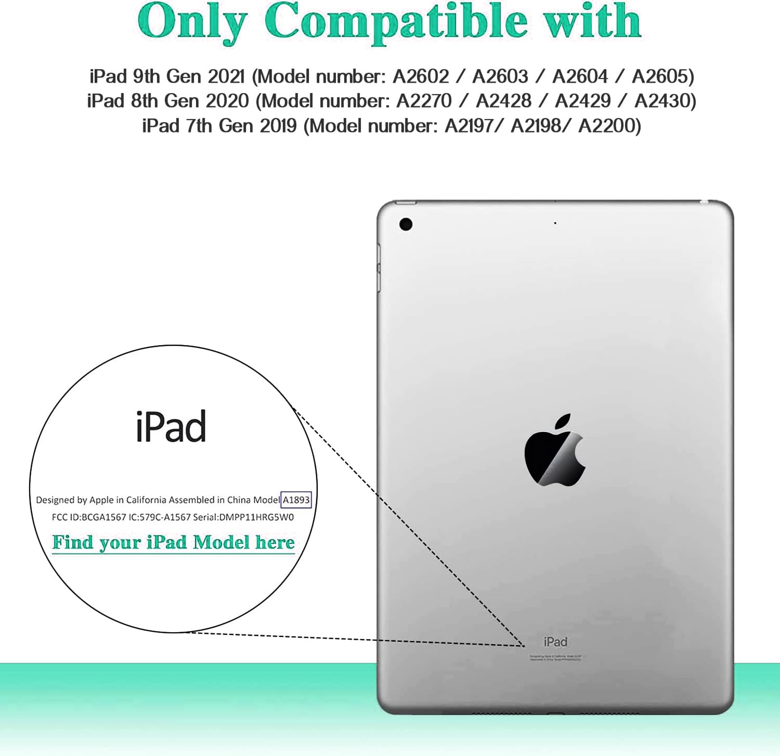 Ltrop Kids Case For Ipad 9Th/ 8Th/ 7Th Generation (2021/2020/ 2019), Ipad 10.2 Case, Shockproof Handle Stand Kids Case For Ipad