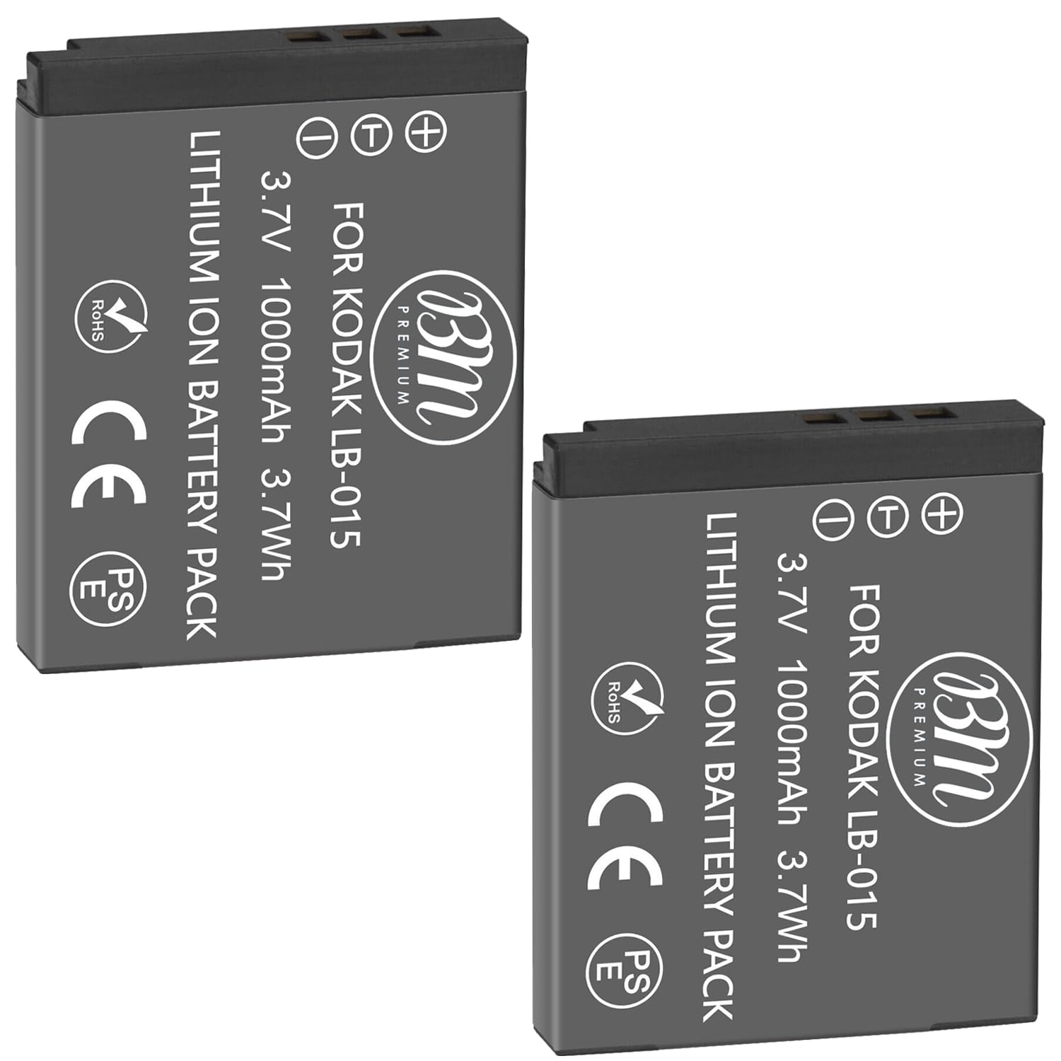 Bm Premium 2 Pack Of Lb 015 Batteries For Kodak Pixpro Wpz2 Digital Camera