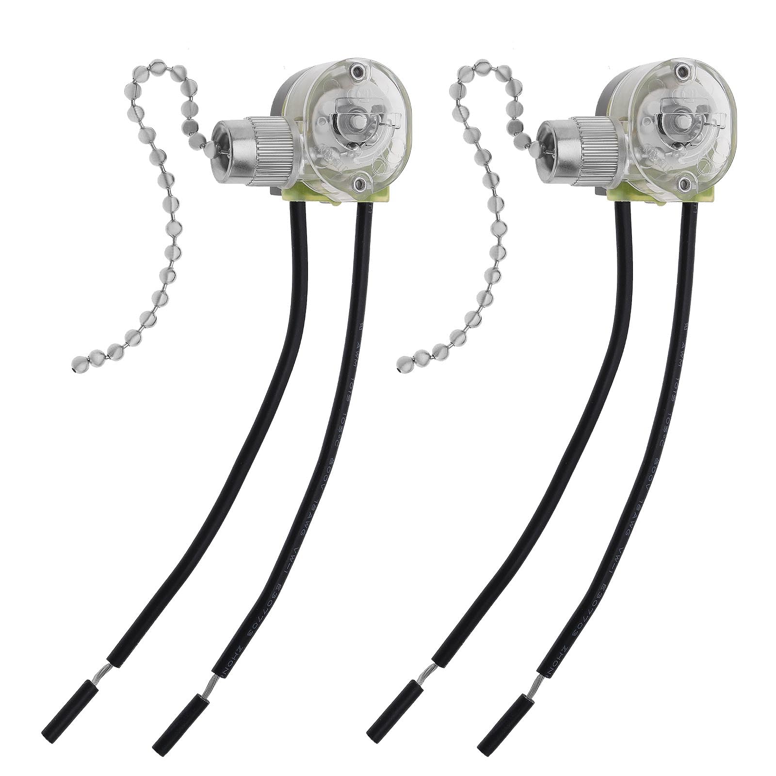 Create Idea 2Pcs Pull Chain Switches Replacement Jx42B Model Pull Chain Cord Switch Accessories For Wall Lamps Ceiling Fan Wall