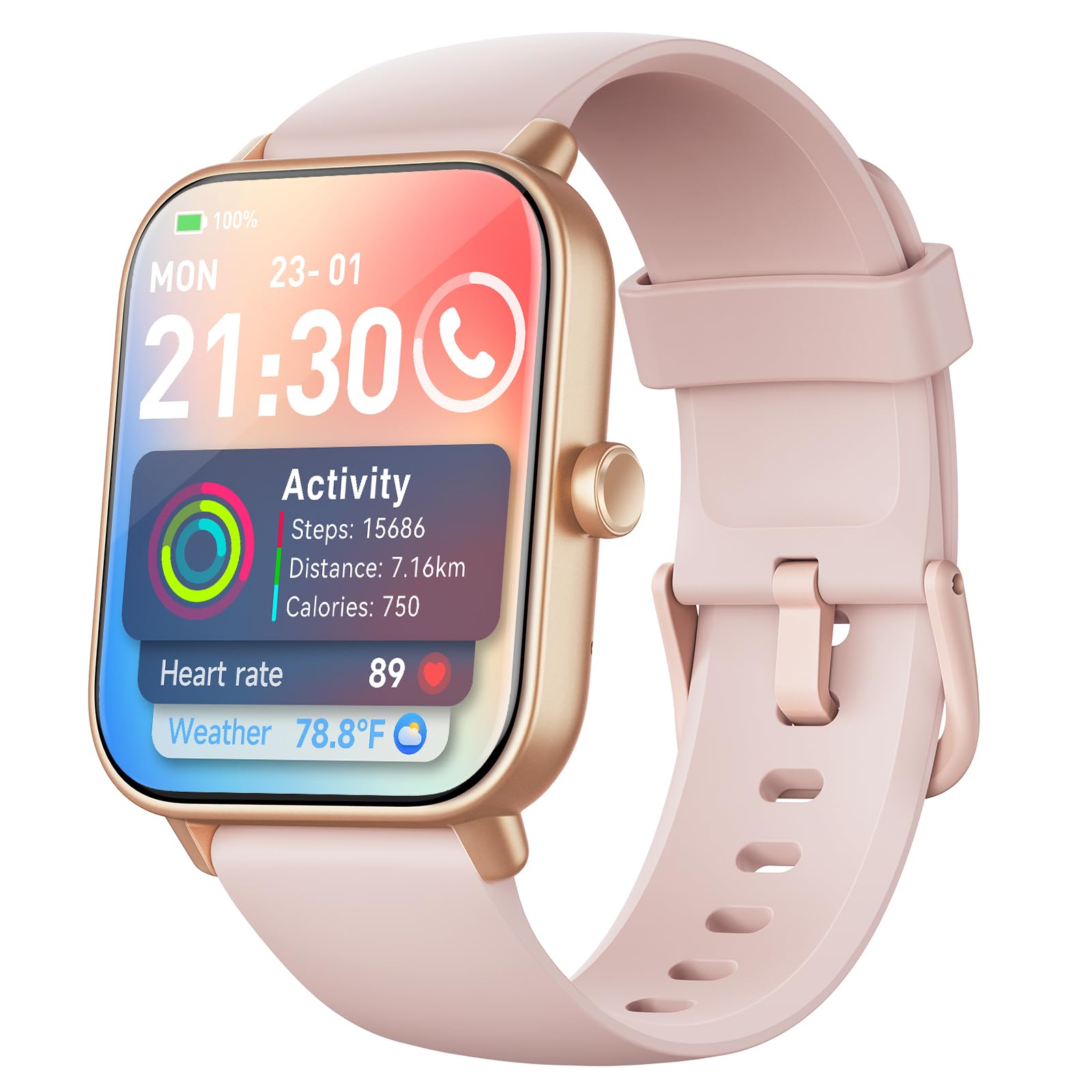 Aeac Smart Watch For Women Men (Answer/Make Call/Alexa), 1.8'' Smart Watches For Android Ios, Ip68 Waterproof, 105+ Sport Modes,