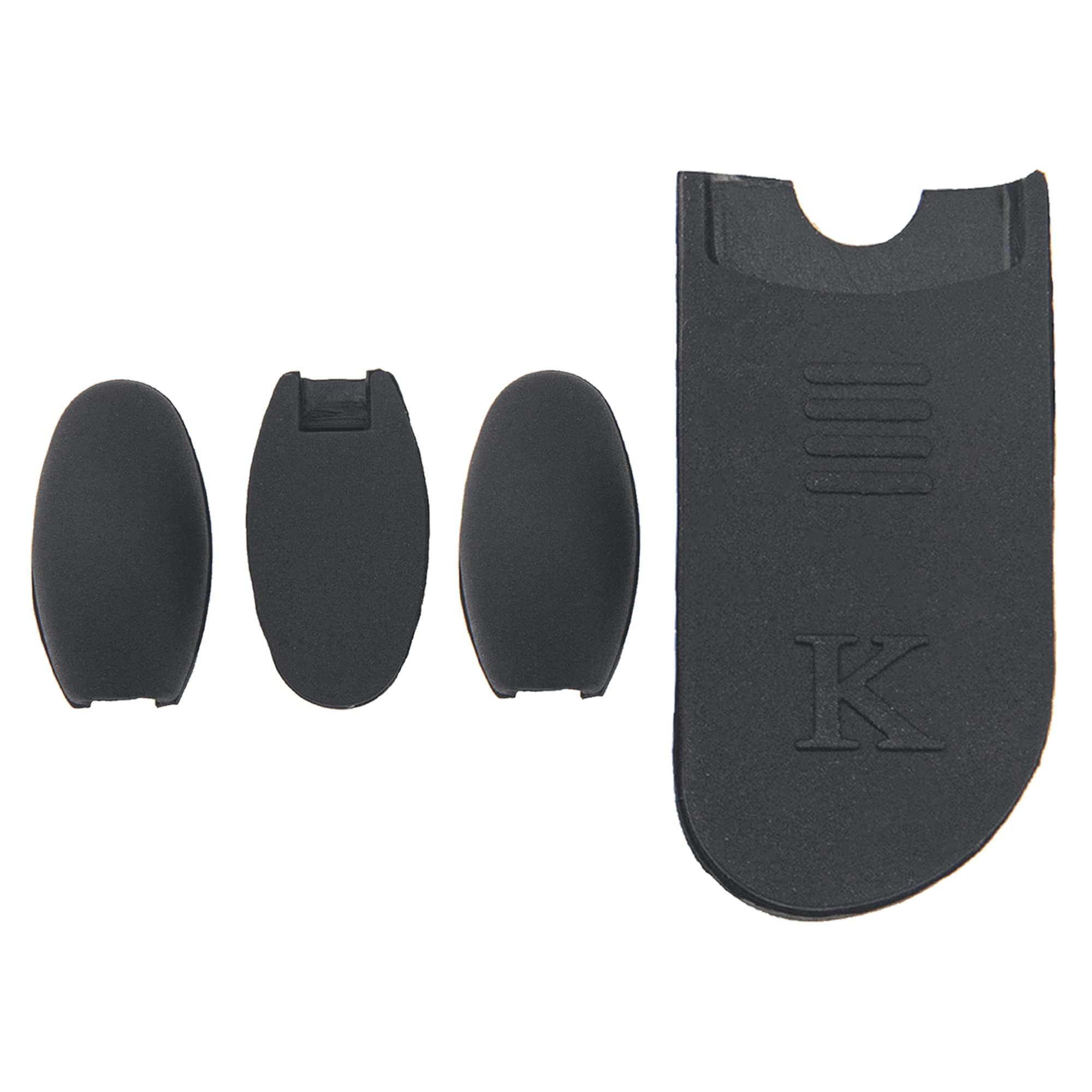 4Pcs Yootones Saxophone Palm Key Risers With Thumb Pad Compatible With Alto Tenor Saxophone Accessories (Black)