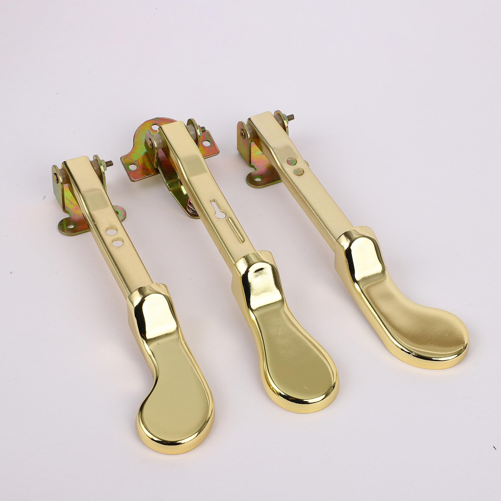 The Gold Upright Piano Uses A Set Of Three Piano Repair Accessories To Pull Wire Pedals
